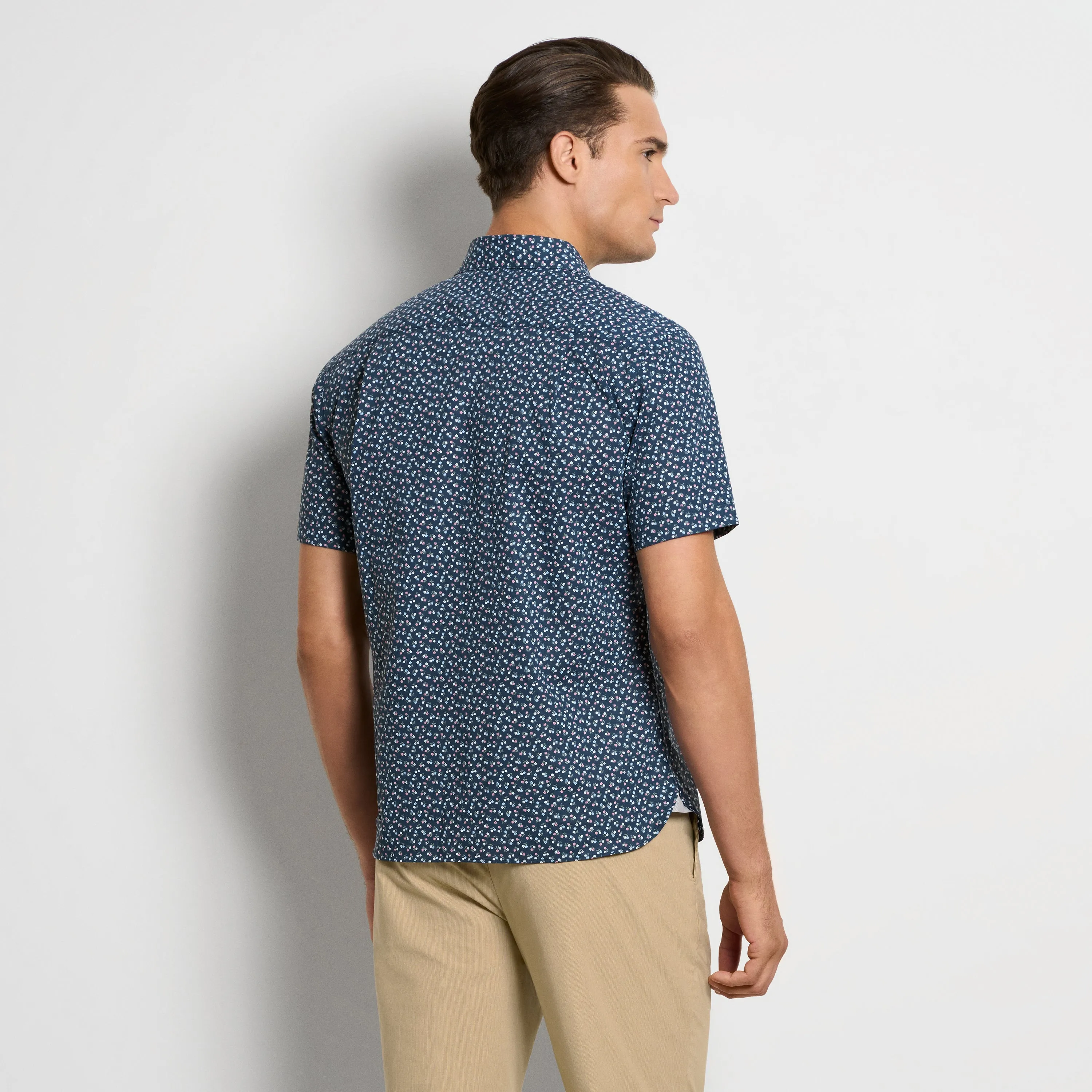 Folsen Short Sleeve Stain Shield Ditzy Print - Slim Fit sold by Van Heusen product image thumbnail 5