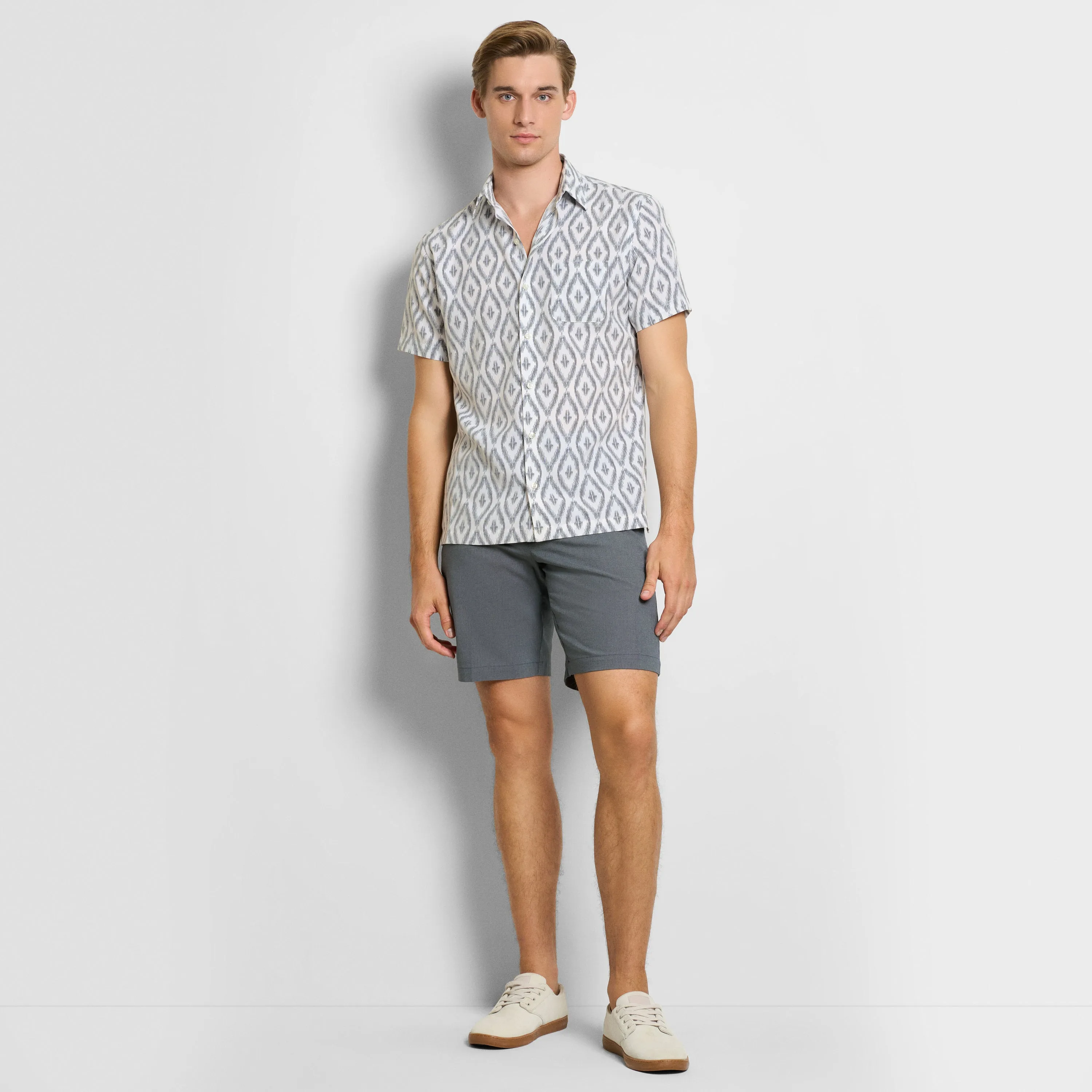 Weekend Ikat Print Camp Shirt - Regular Fit sold by Van Heusen product image thumbnail 2