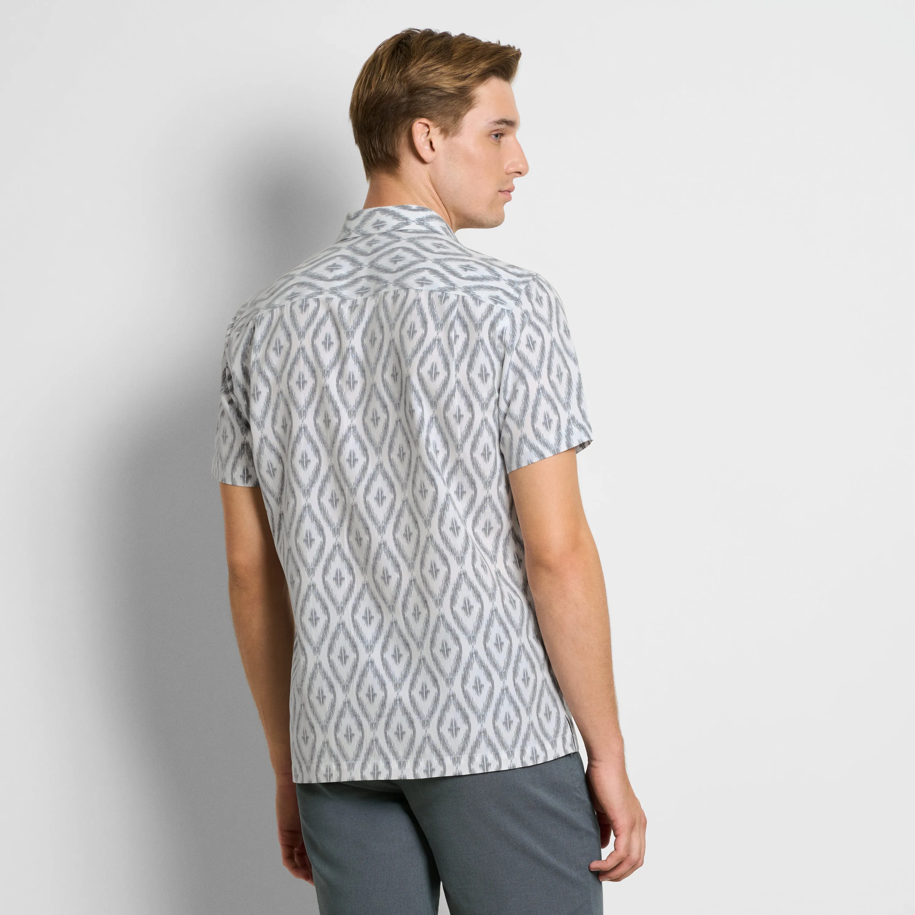Weekend Ikat Print Camp Shirt - Regular Fit sold by Van Heusen product image thumbnail 5