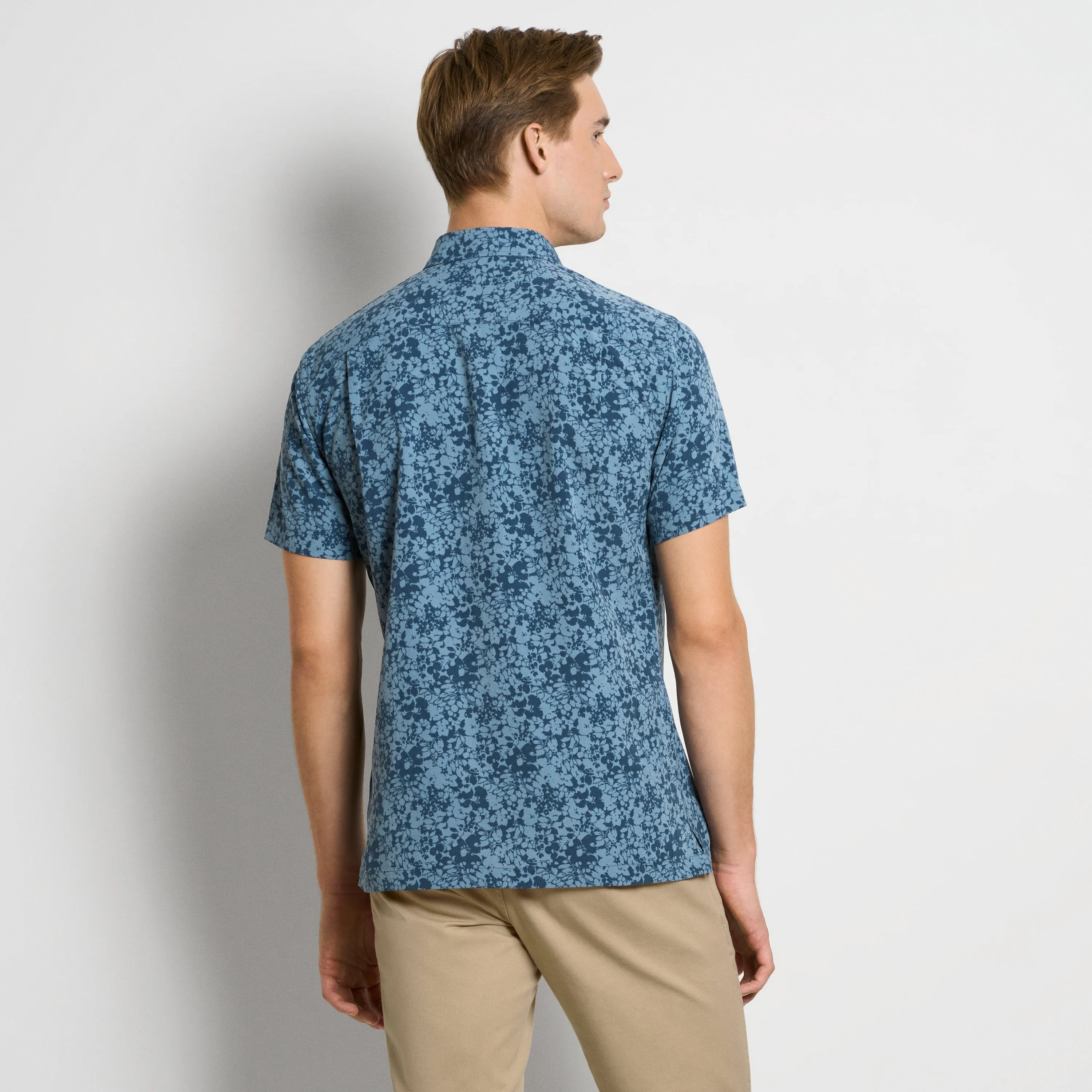 Weekend Asphalt Print Camp Shirt - Regular Fit sold by Van Heusen product image thumbnail 5