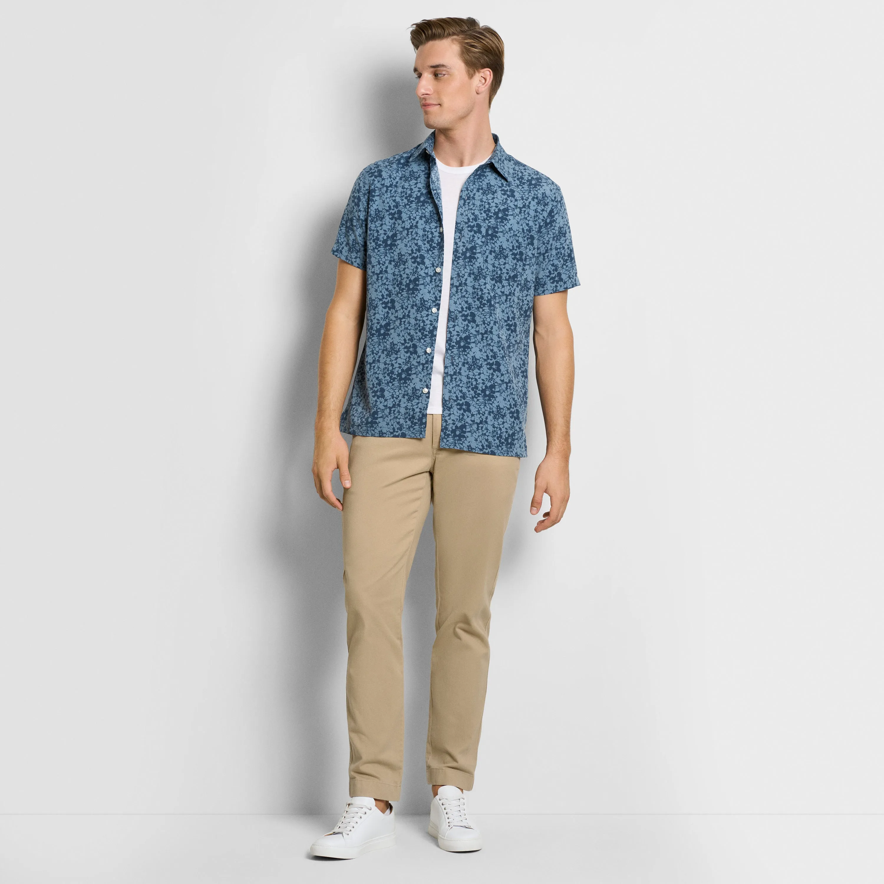 Weekend Asphalt Print Camp Shirt - Regular Fit sold by Van Heusen product image thumbnail 2