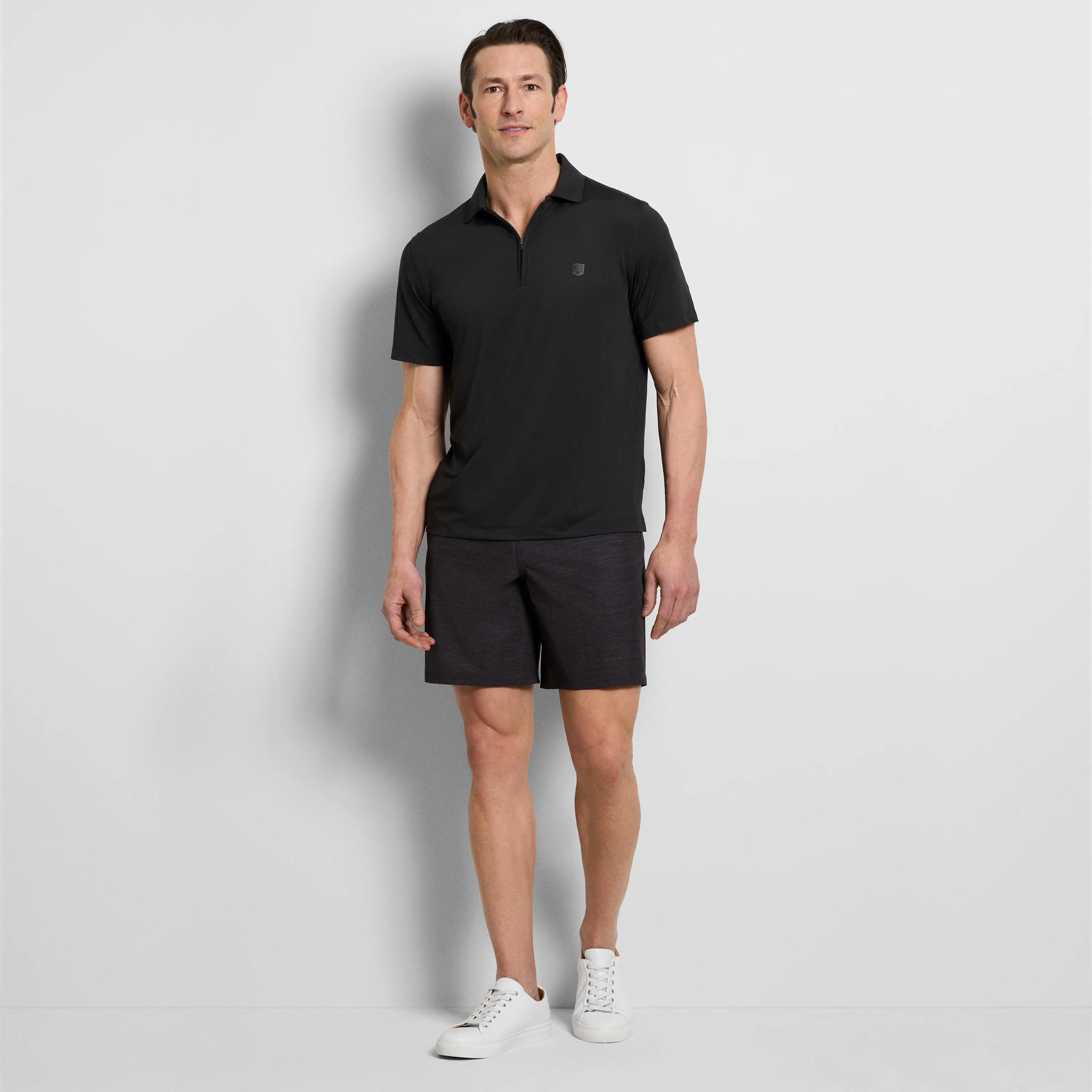 Performance Zip Short Sleeve Polo sold by Van Heusen product image thumbnail 2