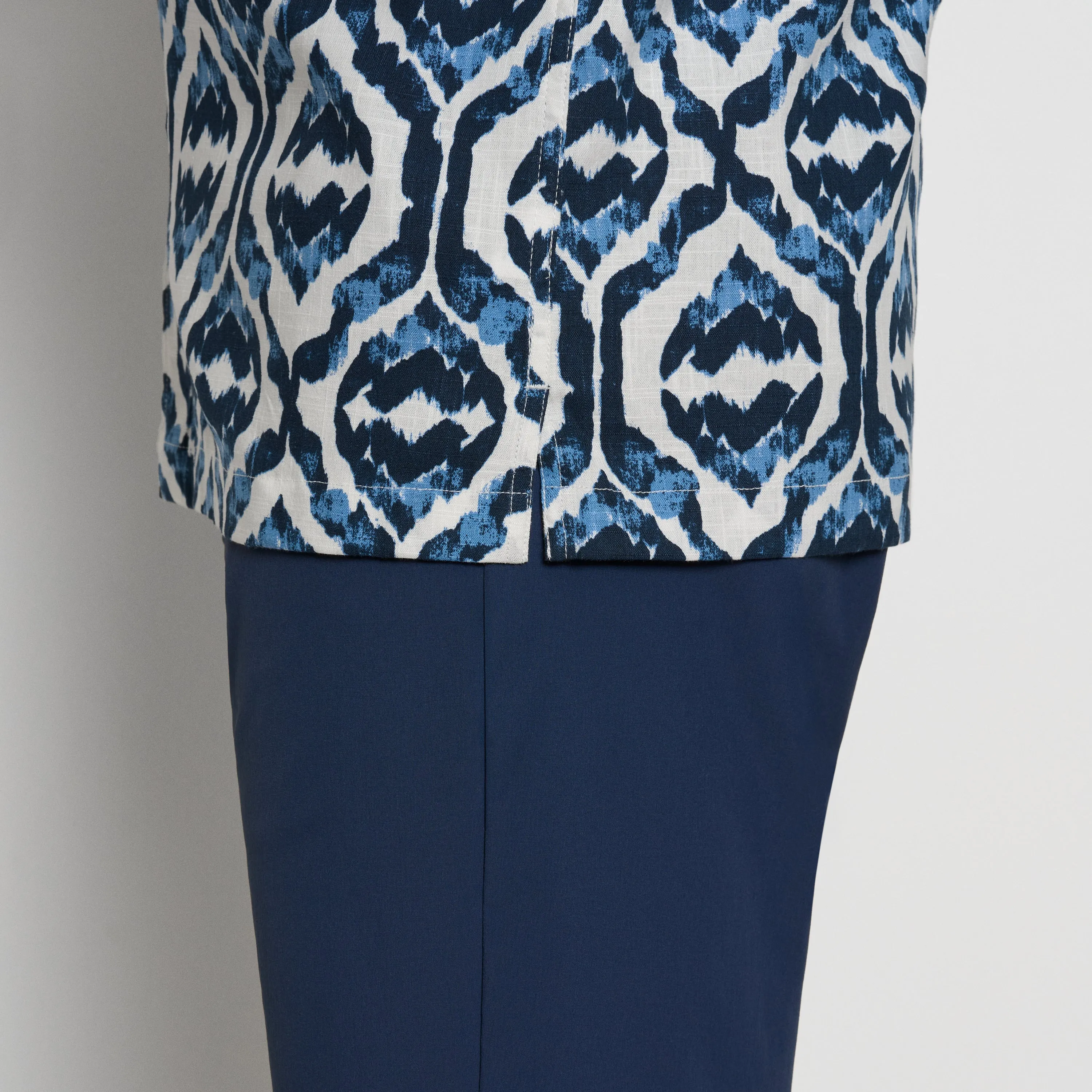 Ikat Print Texture Camp Shirt sold by Van Heusen product image thumbnail 5