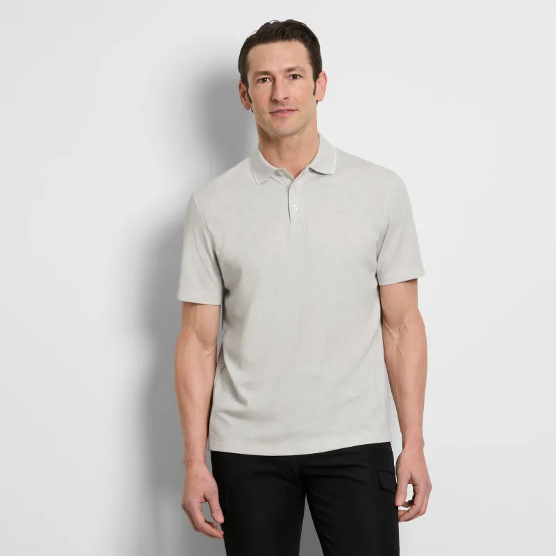 Essential Soft Touch Heather Polo sold by Van Heusen