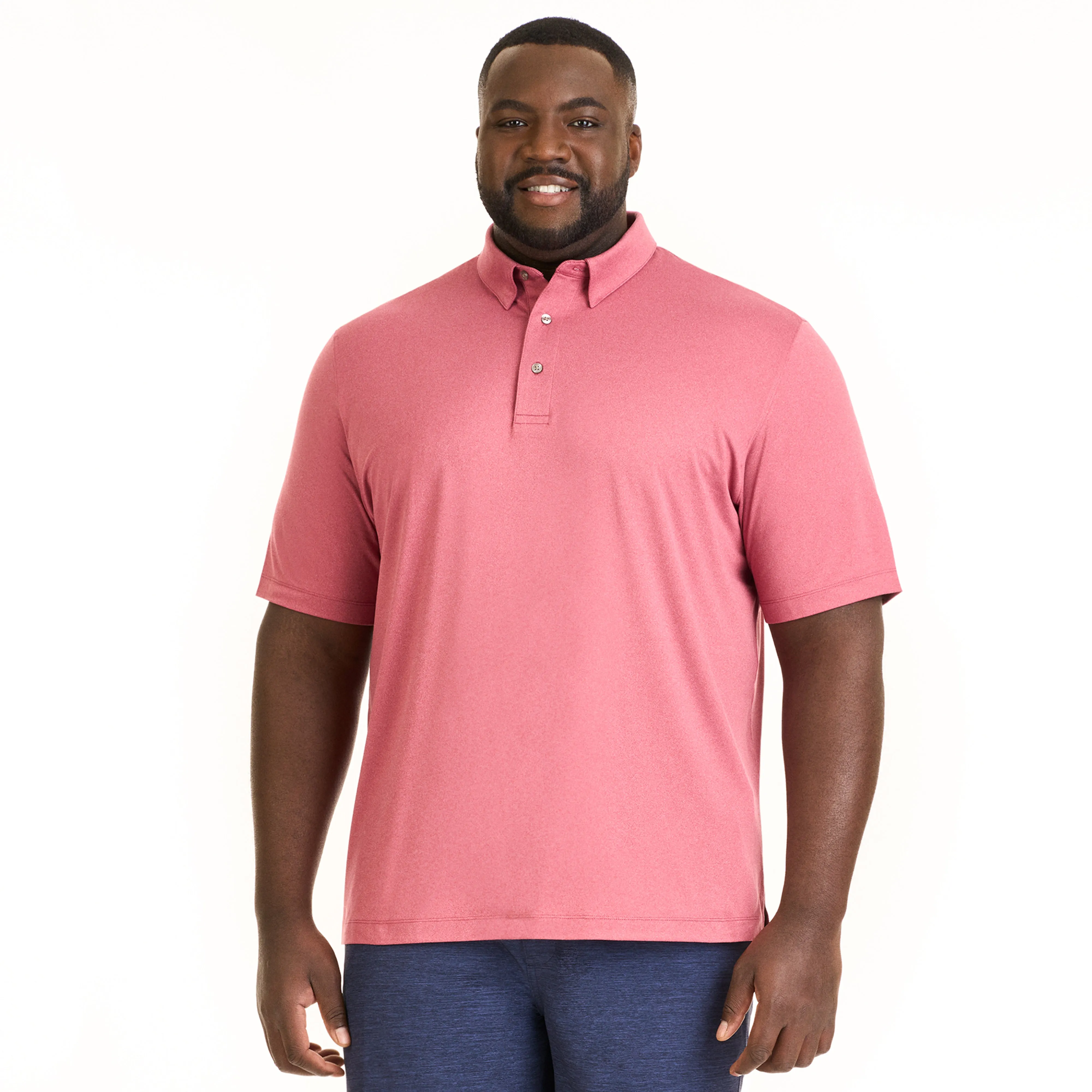 Performance Heather Hybrid Polo - Big & Tall sold by Van Heusen