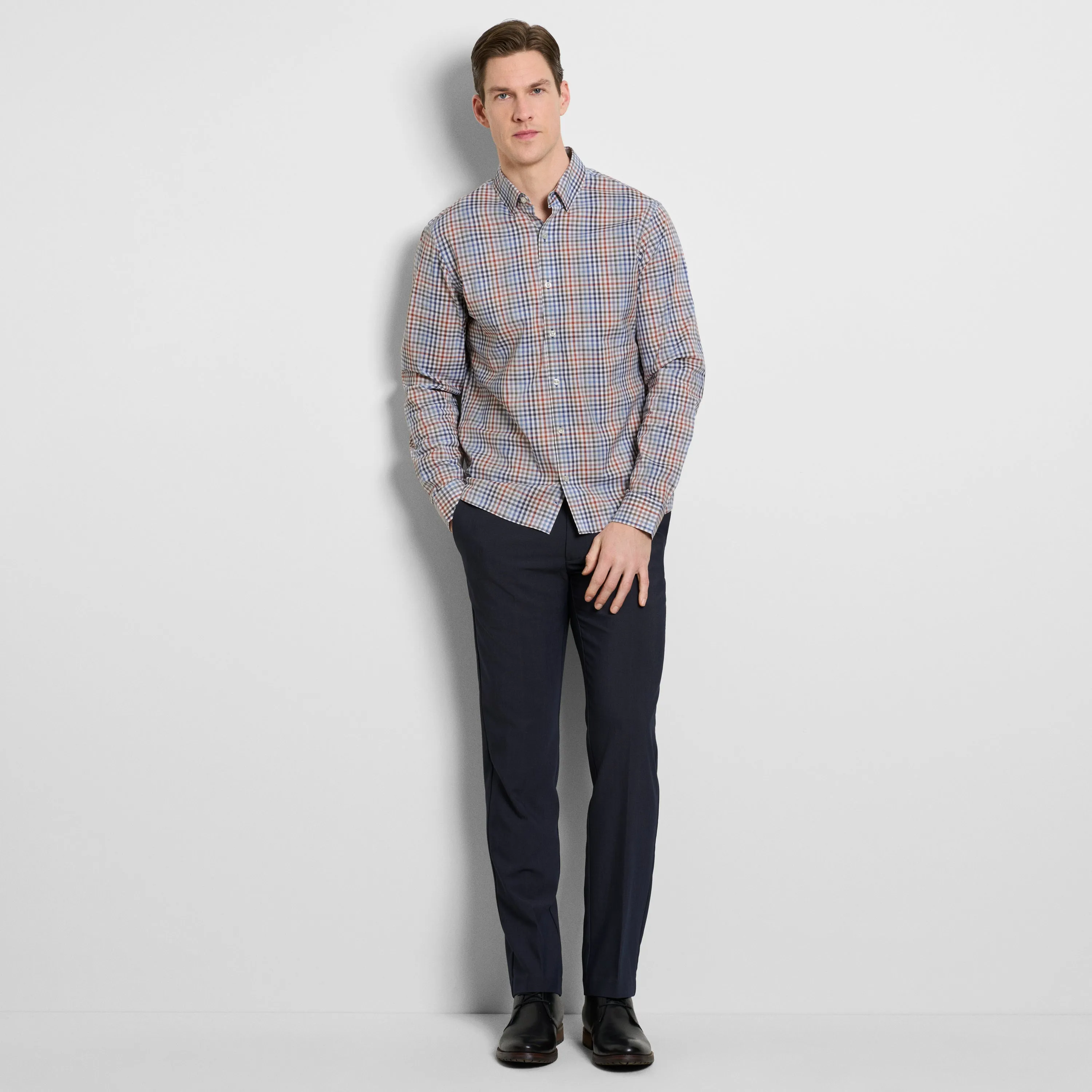 Cronbie Long Sleeve Stain Shield Shirt Tattersall Print - Slim Fit sold by Van Heusen product image thumbnail 2