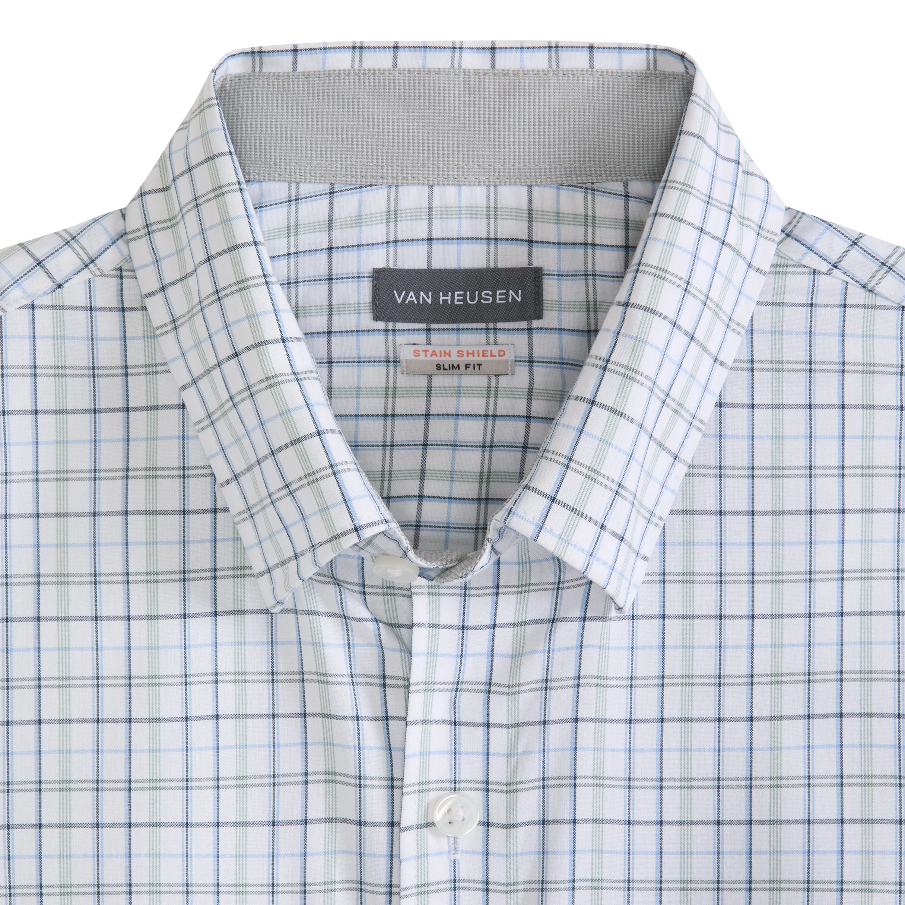 Cronbie Long Sleeve Stain Shield Shirt Open Plaid Print - Slim Fit sold by Van Heusen product image thumbnail 5