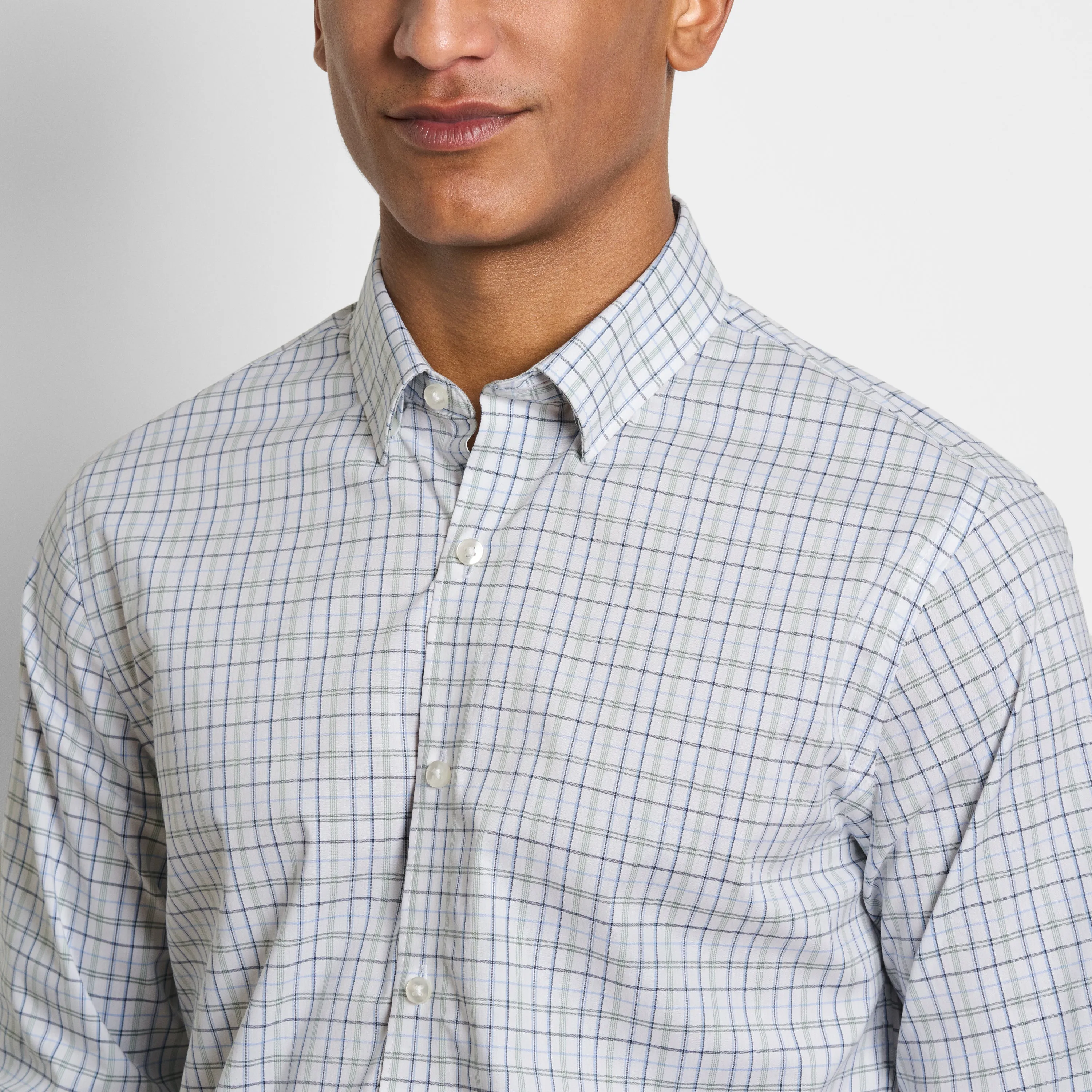 Cronbie Long Sleeve Stain Shield Shirt Open Plaid Print - Slim Fit sold by Van Heusen product image thumbnail 3