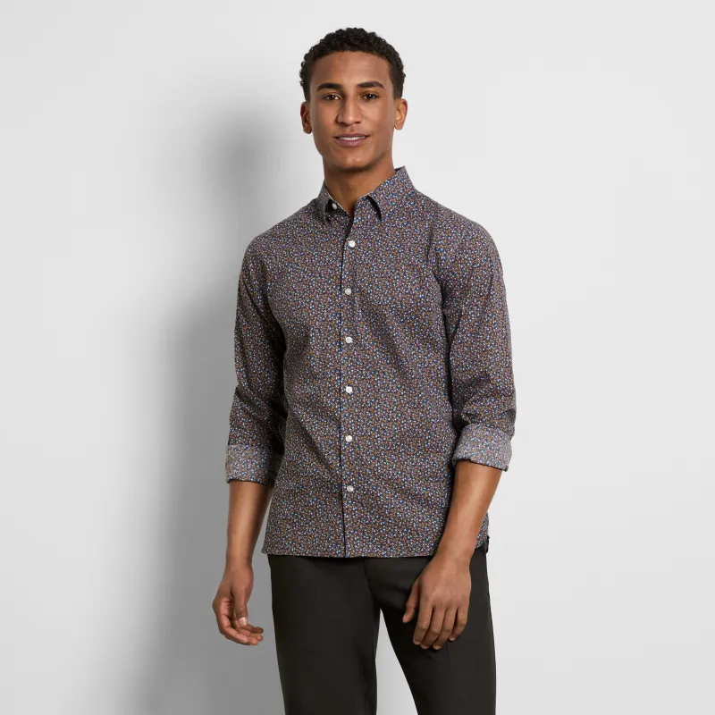 Cronbie Long Sleeve Shirt Stain Shield Shirt Floral Print - Slim Fit sold by Van Heusen