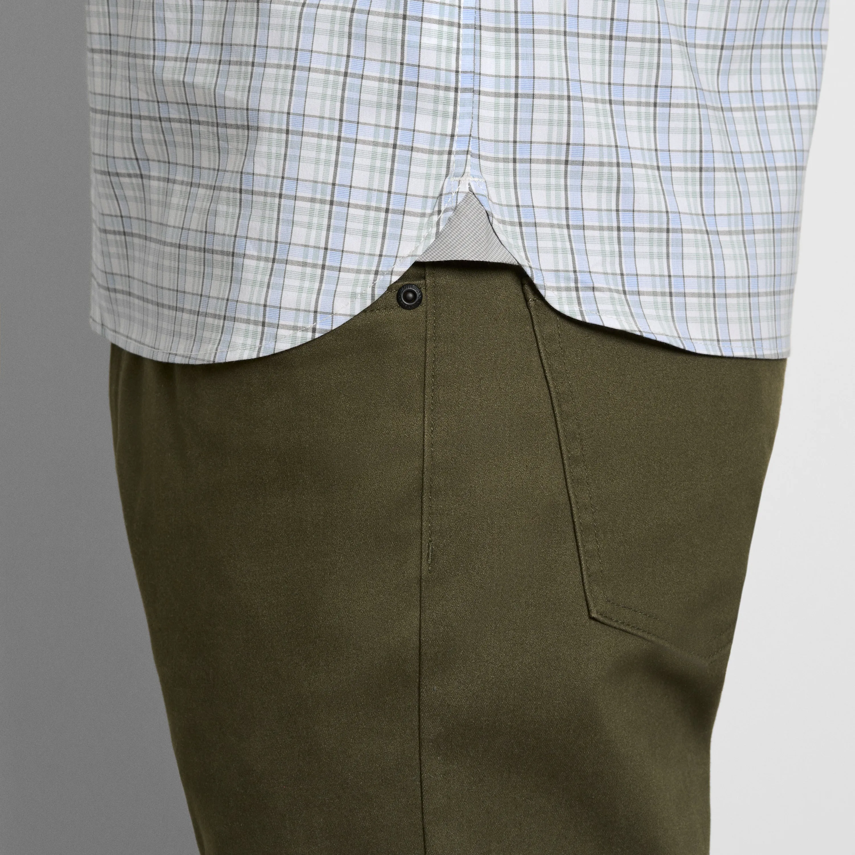 Folsen Short Sleeve Stain Shield Shirt Plaid Print - Slim Fit sold by Van Heusen product image thumbnail 4