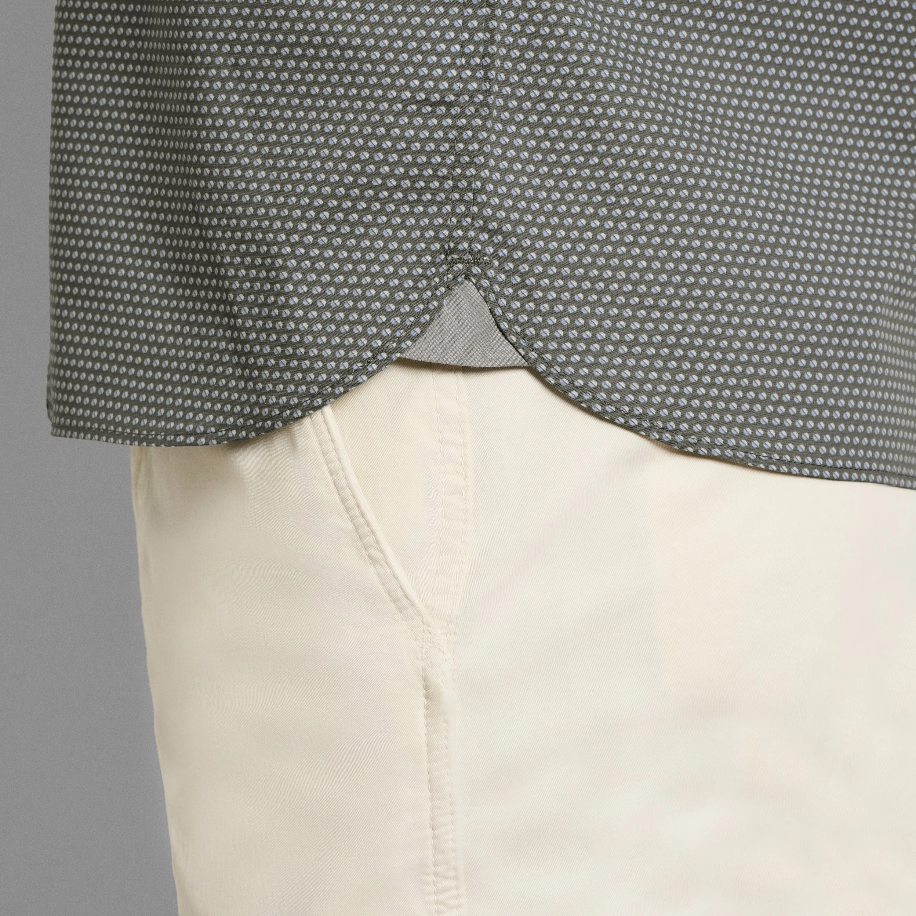 Folsen Short Sleeve Stain Shield Shirt Little Geo Print - Slim Fit sold by Van Heusen product image thumbnail 5