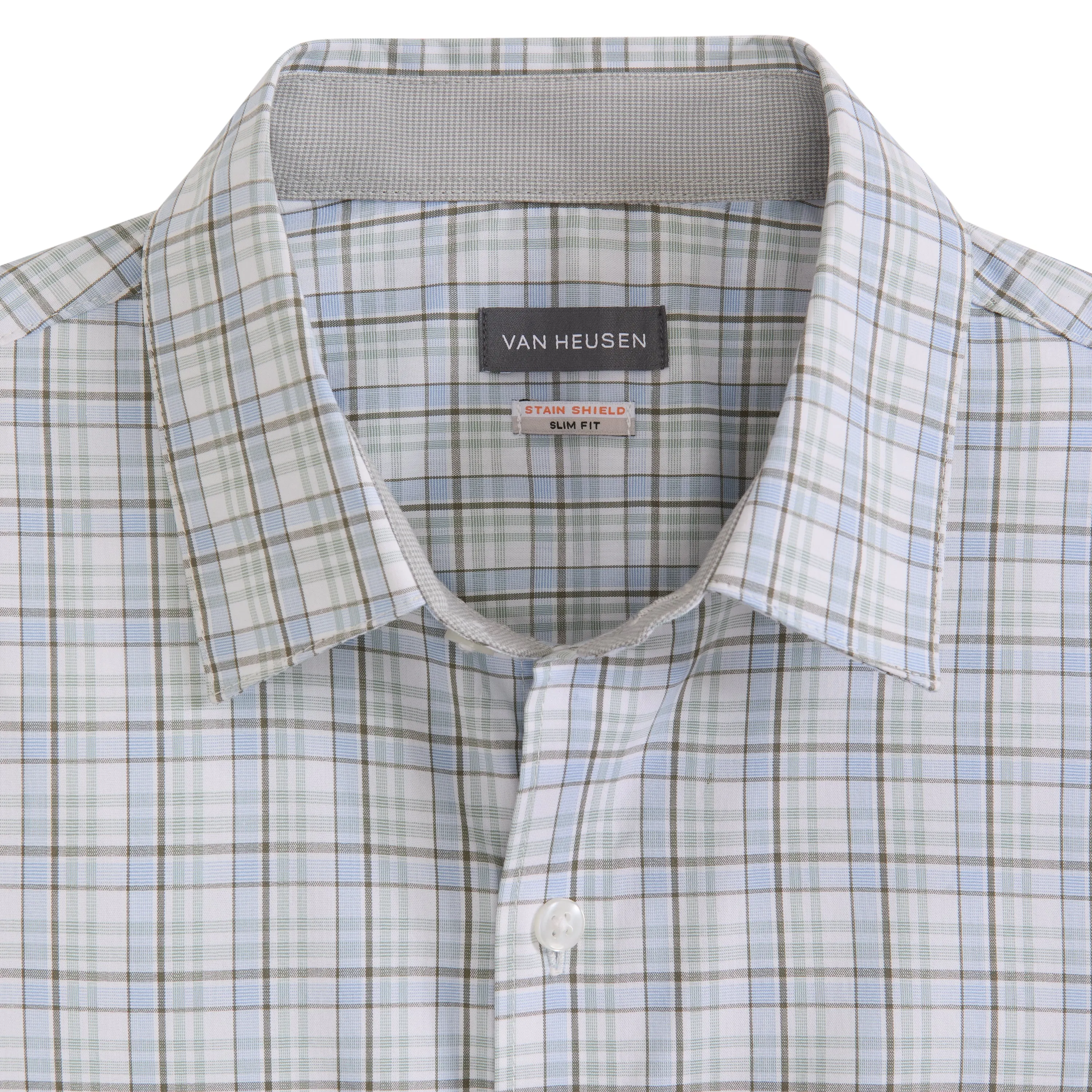 Folsen Short Sleeve Stain Shield Shirt Plaid Print - Big & Tall sold by Van Heusen product image thumbnail 4