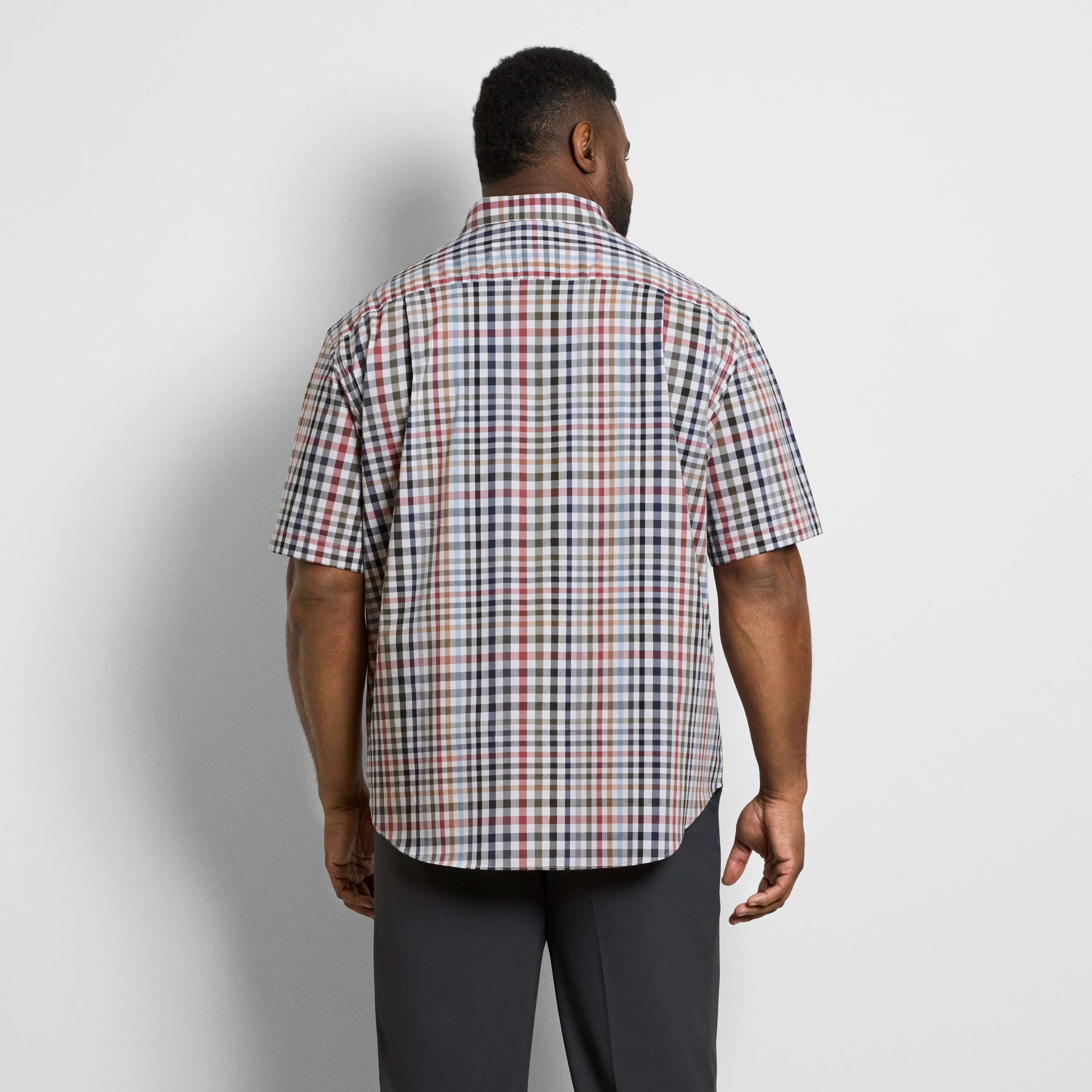 Folsen Short Sleeve Stain Shield Shirt Tattersall Print - Big & Tall sold by Van Heusen product image thumbnail 5