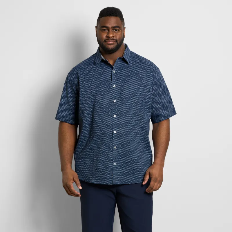 Folsen Short Sleeve Stain Shield Shirt Leaf Print - Big & Tall sold by Van Heusen