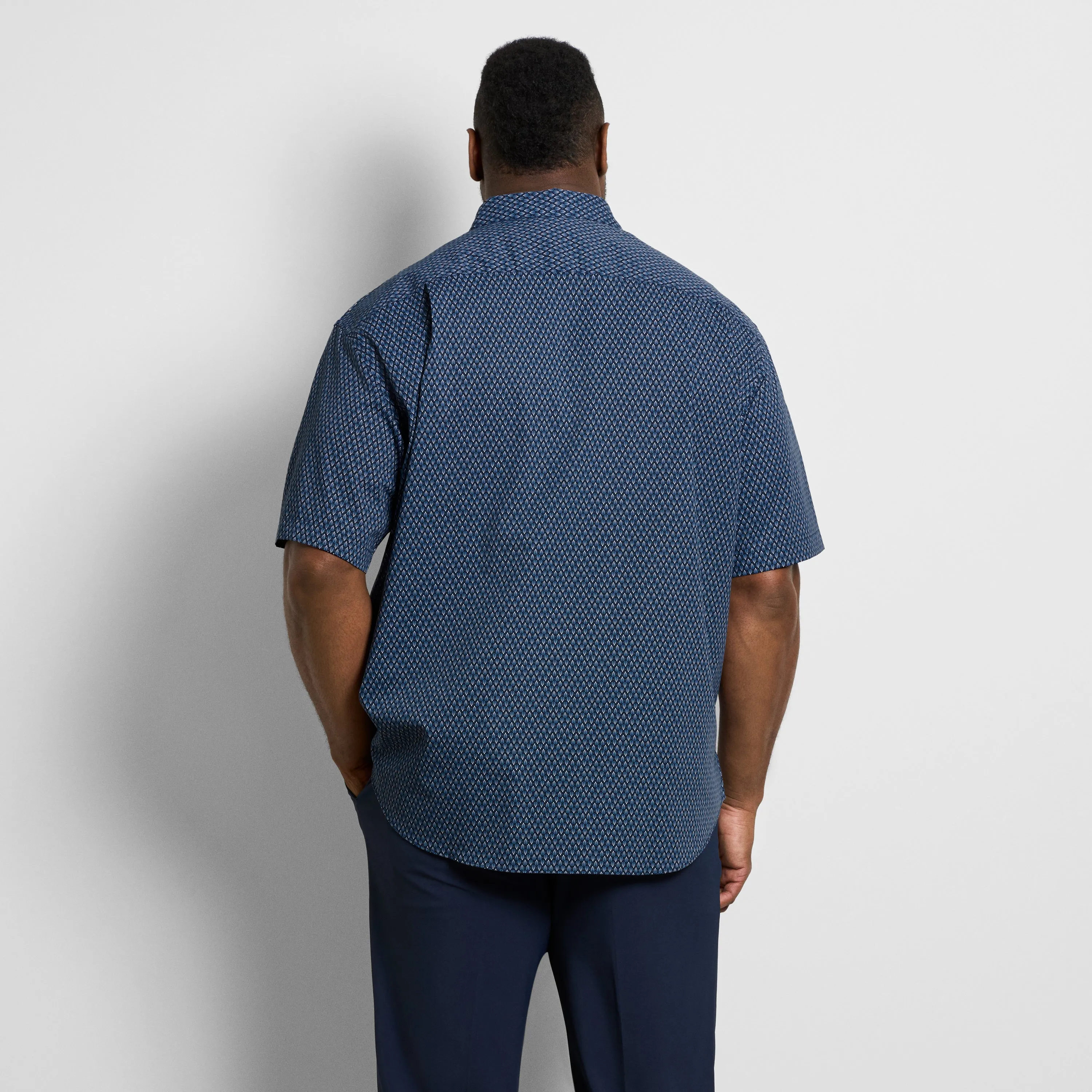 Folsen Short Sleeve Stain Shield Shirt Leaf Print - Big & Tall sold by Van Heusen product image thumbnail 5