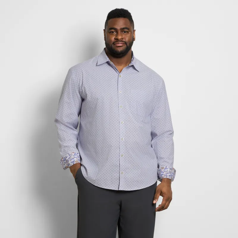 Originals Long Sleeve Shirt Stripe Dot Print - Big & Tall sold by Van Heusen