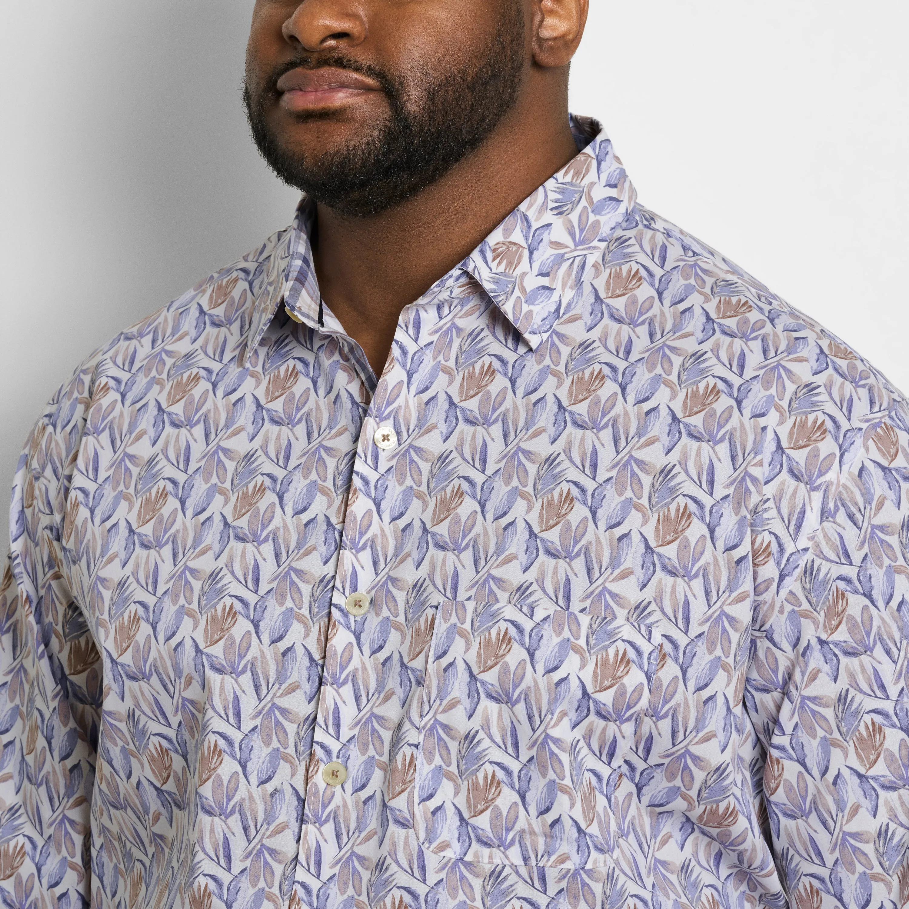 Originals Long Sleeve Shirt Halogen Print - Big & Tall sold by Van Heusen product image thumbnail 3