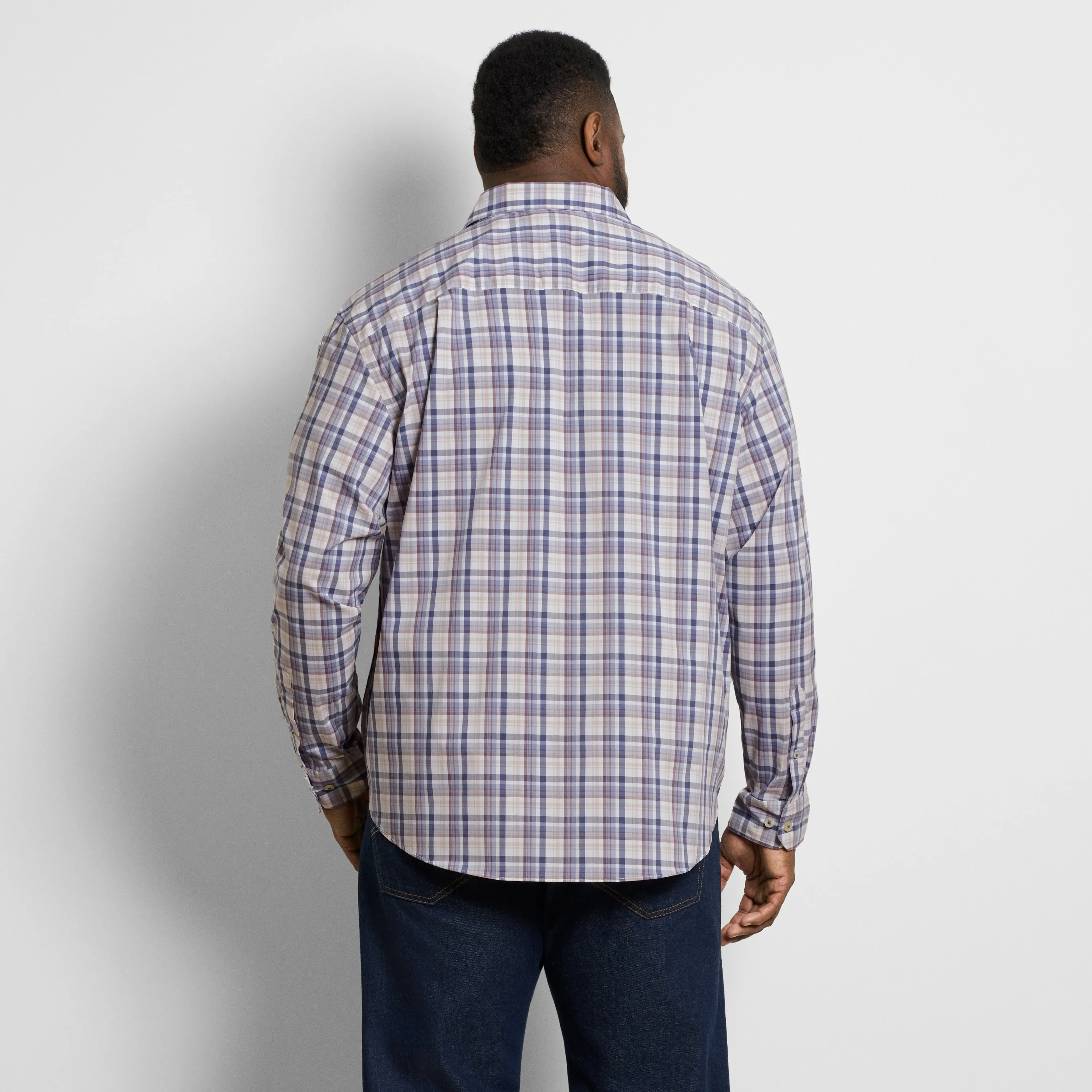 Originals Long Sleeve Easy Plaid Print - Big & Tall sold by Van Heusen product image thumbnail 5