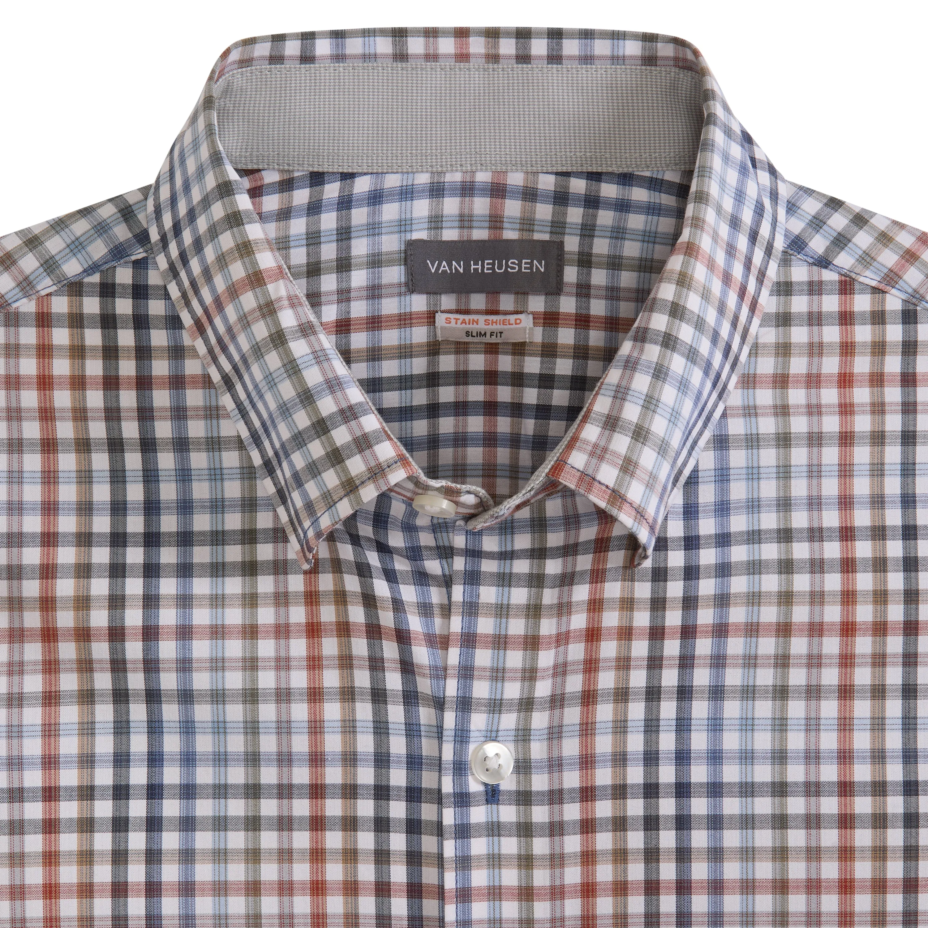 Cronbie Long Sleeve Stain Shield Shirt Tattersall Print - Big & Tall sold by Van Heusen product image thumbnail 4