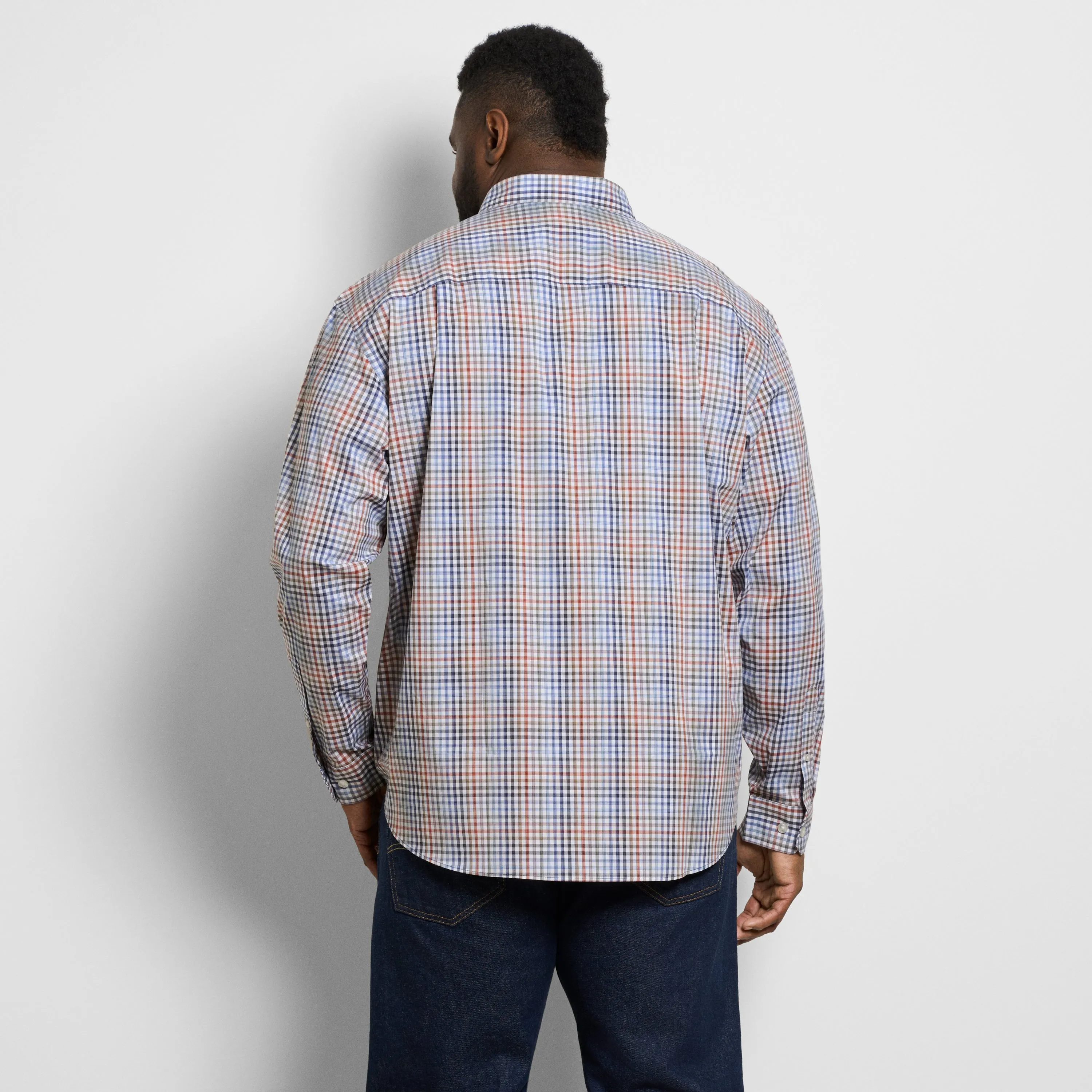 Cronbie Long Sleeve Stain Shield Shirt Tattersall Print - Big & Tall sold by Van Heusen product image thumbnail 5