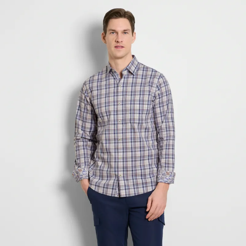 Originals Long Sleeve Easy Plaid Print - Slim Fit sold by Van Heusen