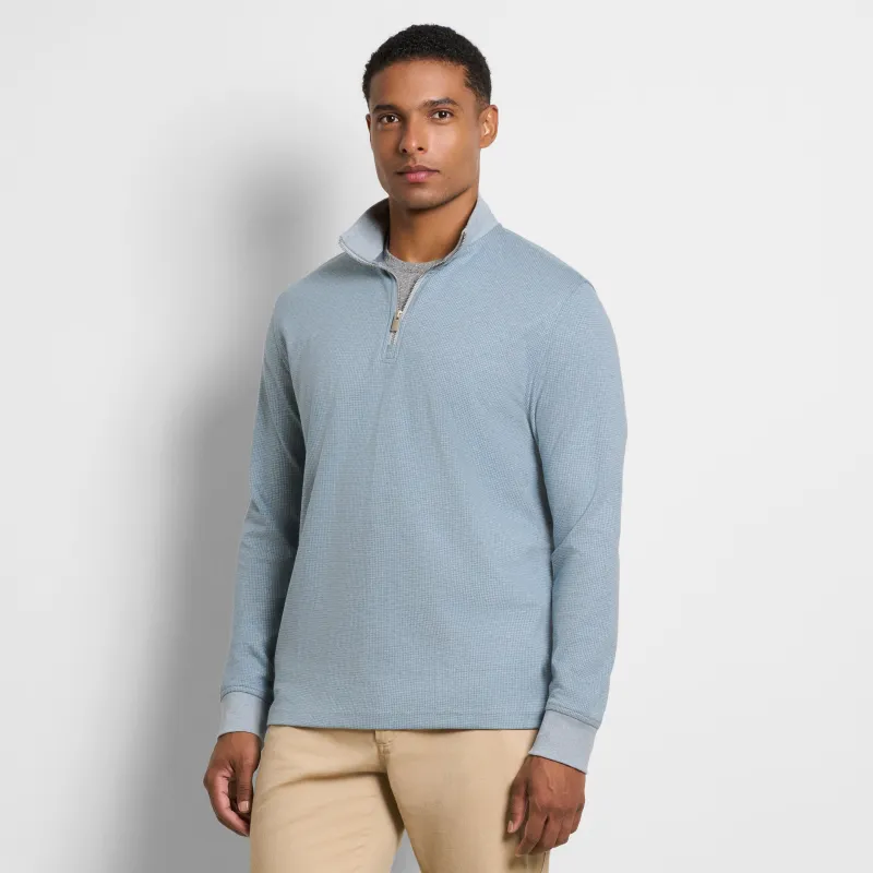 Essential Luxore Quarter Zip Houndstooth sold by Van Heusen