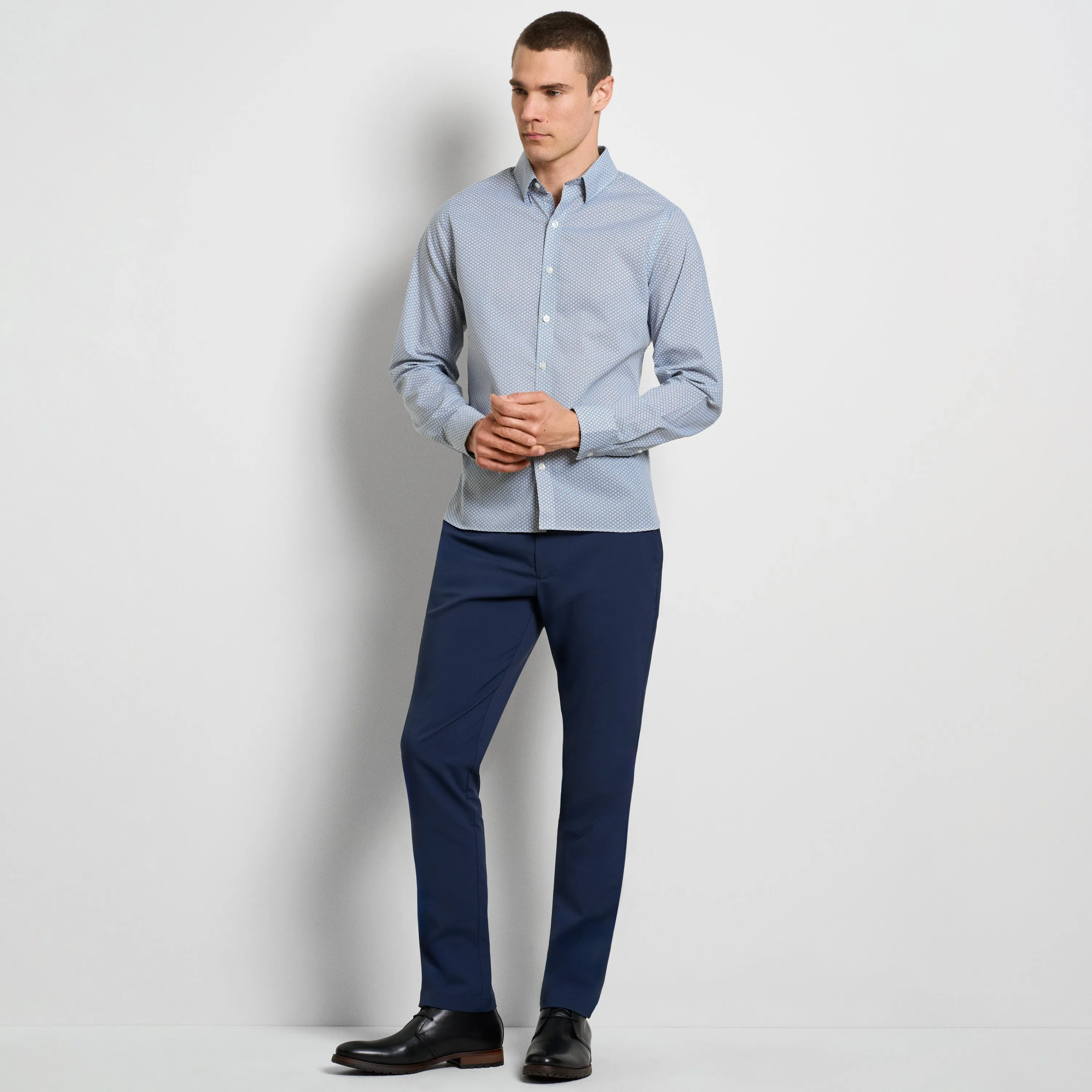Cronbie Long Sleeve Stain Shield Shirt Mountain Print - Slim Fit sold by Van Heusen product image thumbnail 2
