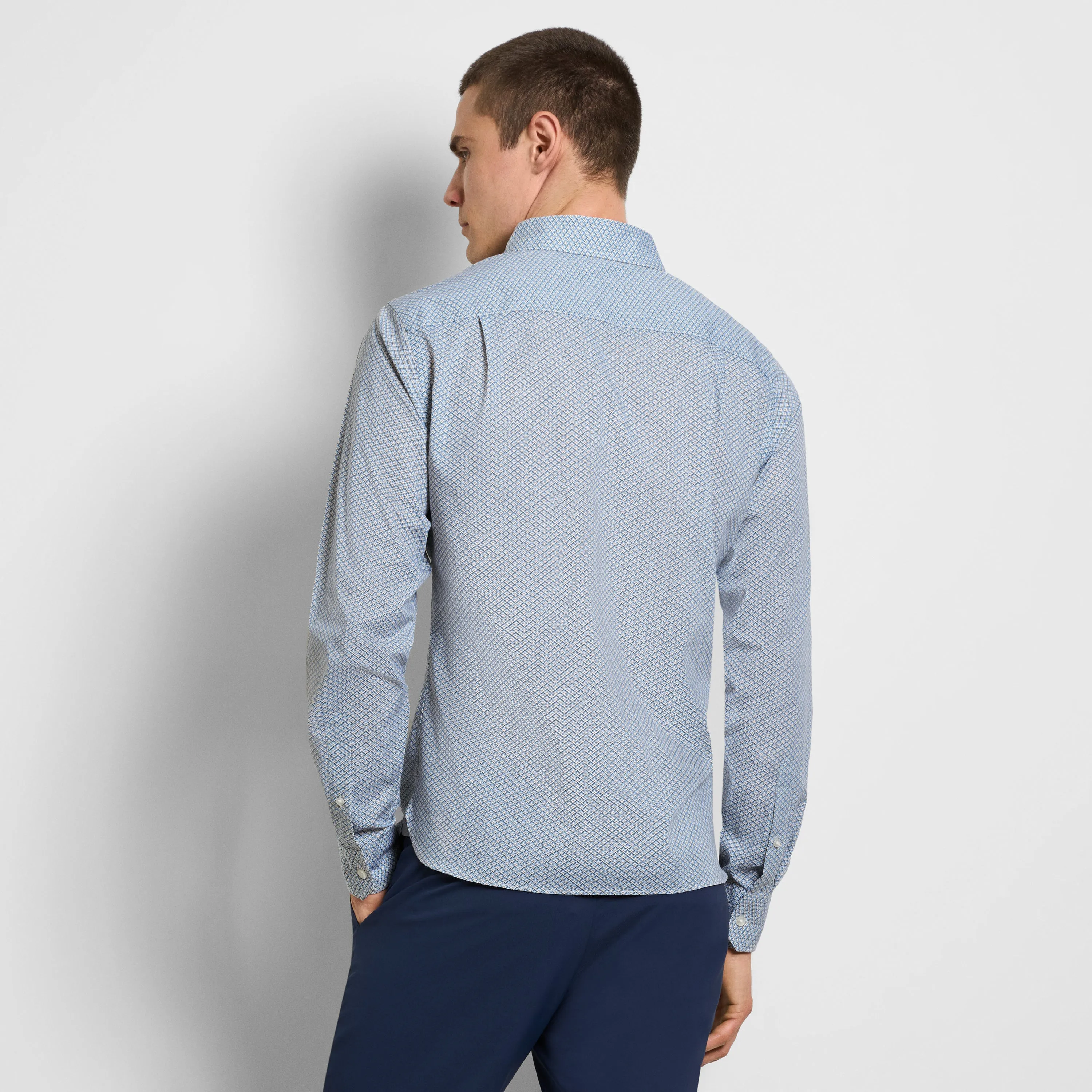 Cronbie Long Sleeve Stain Shield Shirt Mountain Print - Slim Fit sold by Van Heusen product image thumbnail 5