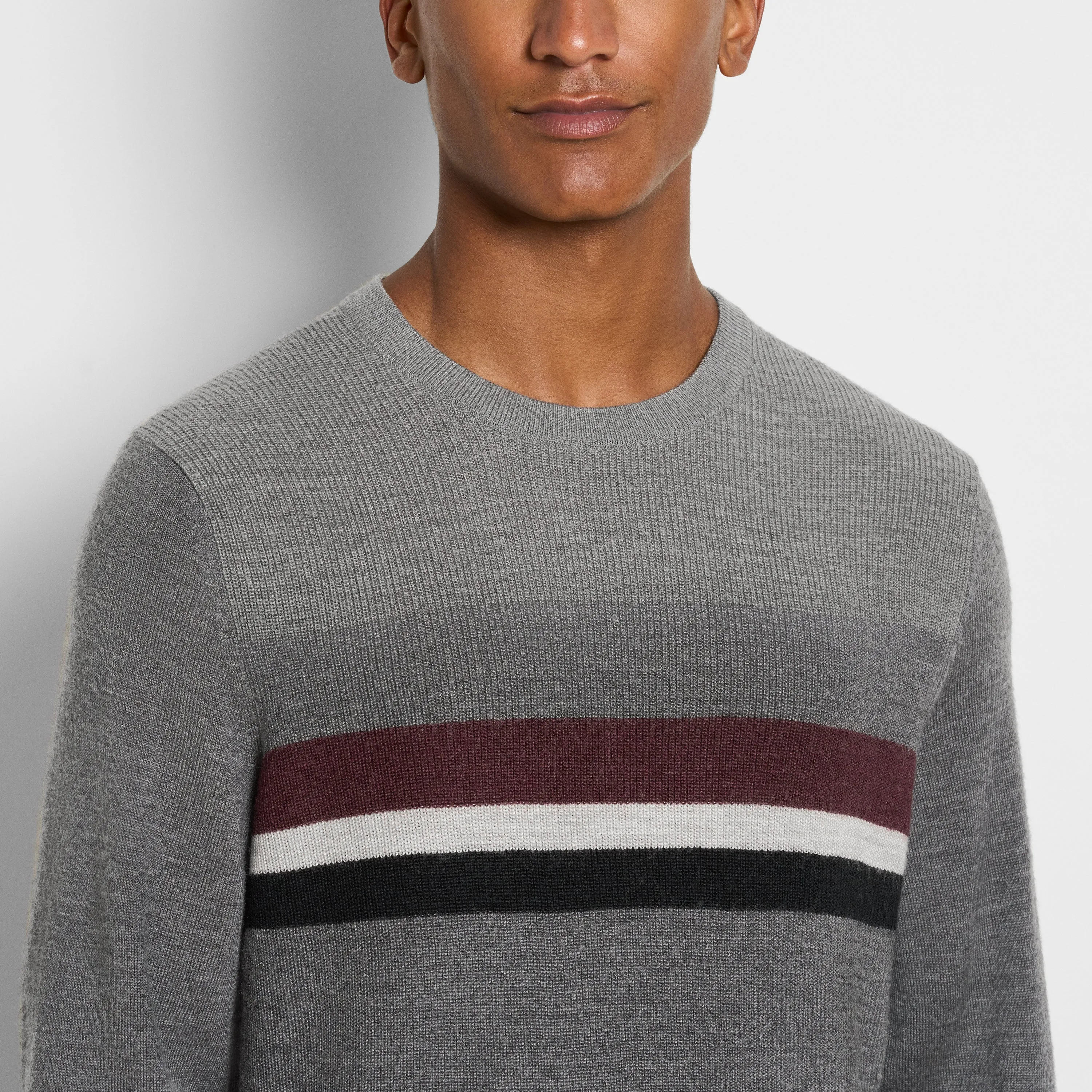 Essential Ski Stripe Long Sleeve Crewneck Sweater sold by Van Heusen product image thumbnail 3