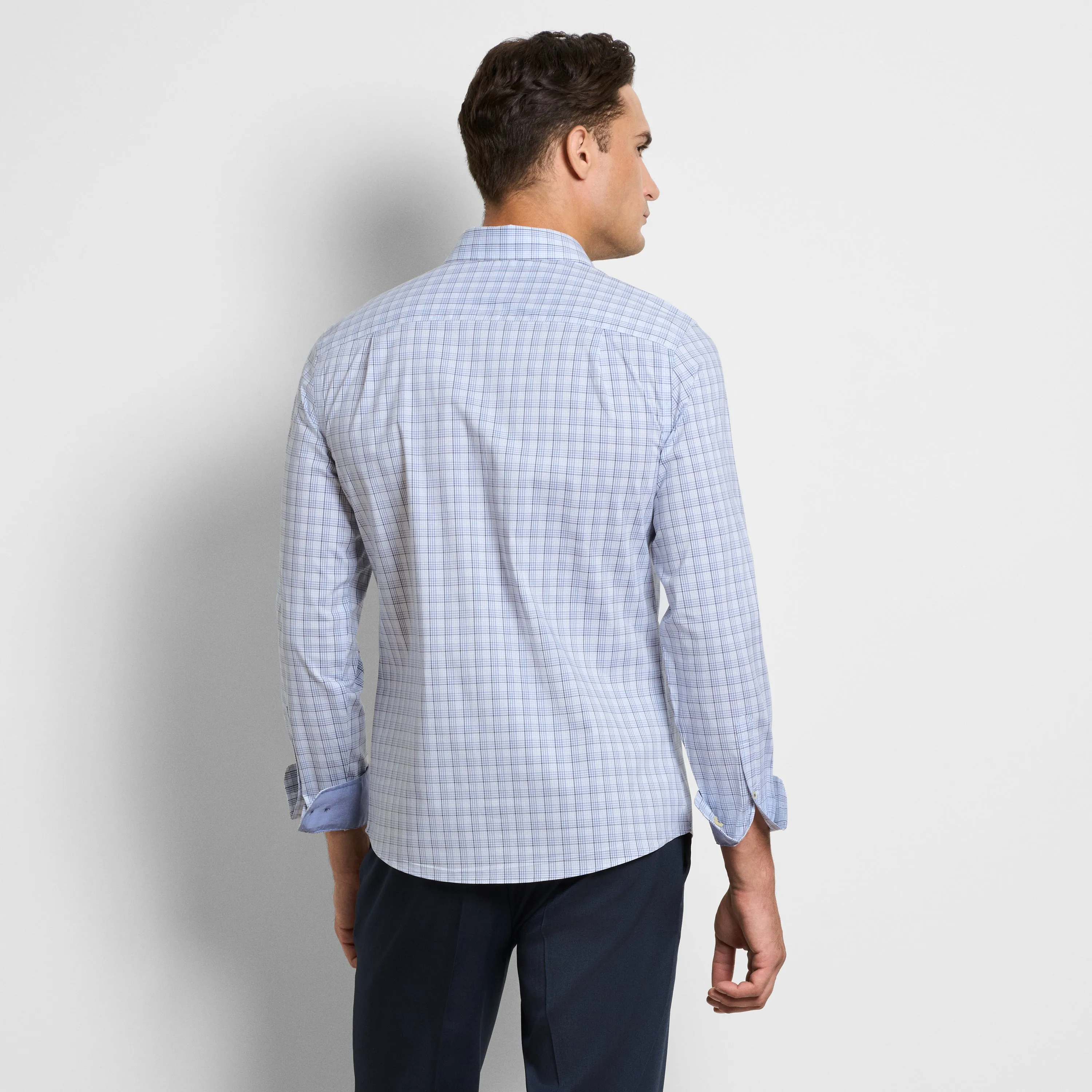 Originals Tattersall Print Long Sleeve Shirt - Slim Fit sold by Van Heusen product image thumbnail 5