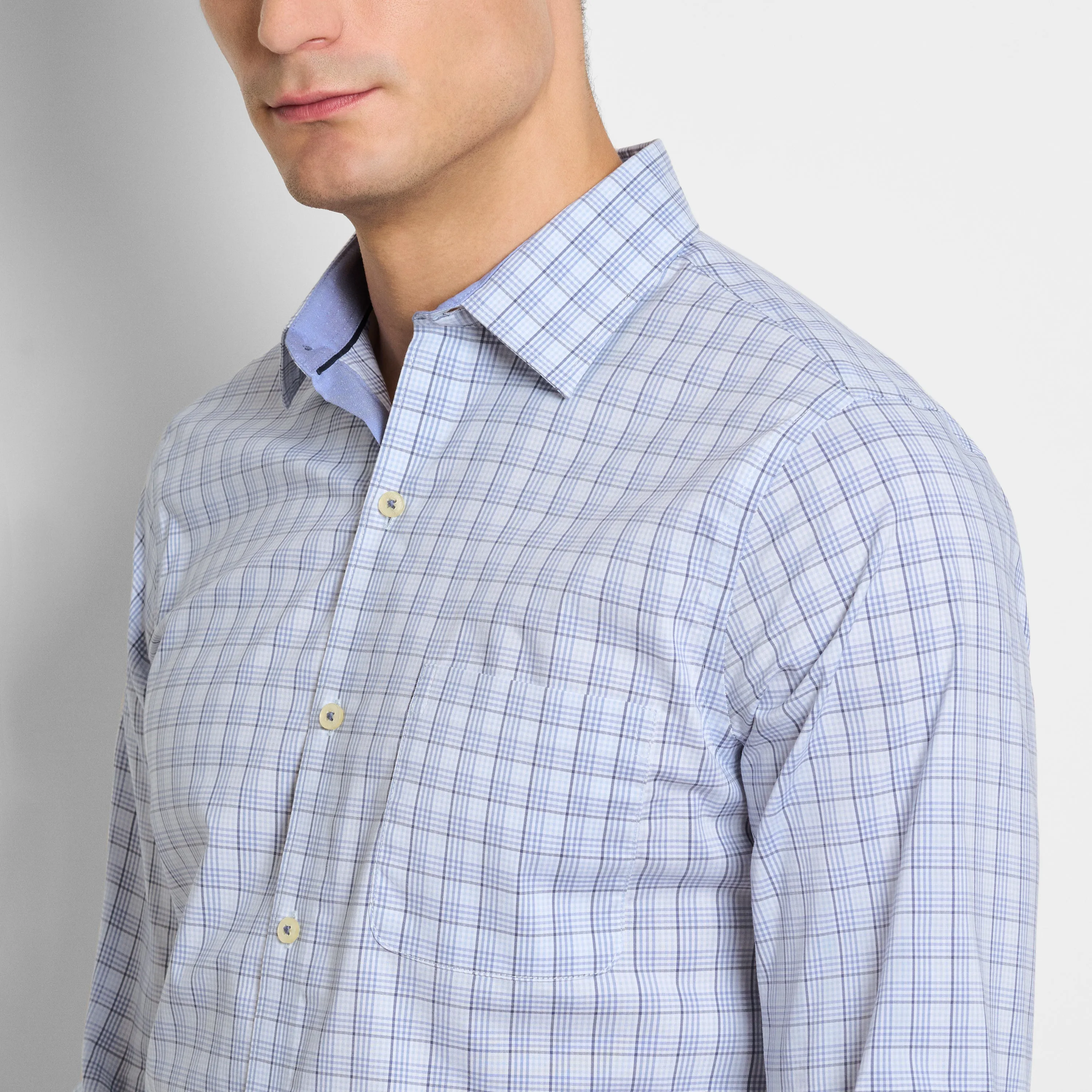 Originals Tattersall Print Long Sleeve Shirt - Slim Fit sold by Van Heusen product image thumbnail 3