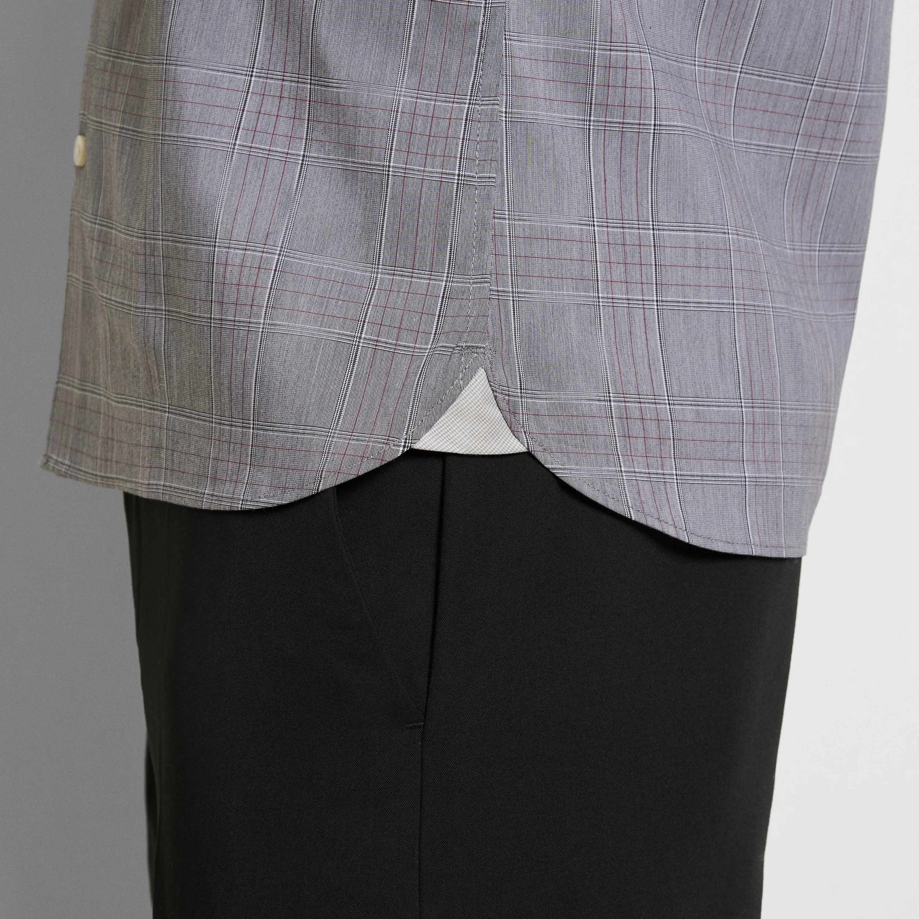 Cronbie Everyday Defense Stain Shield End on End Plaid Long Sleeve Shirt - Slim Fit sold by Van Heusen product image thumbnail 4