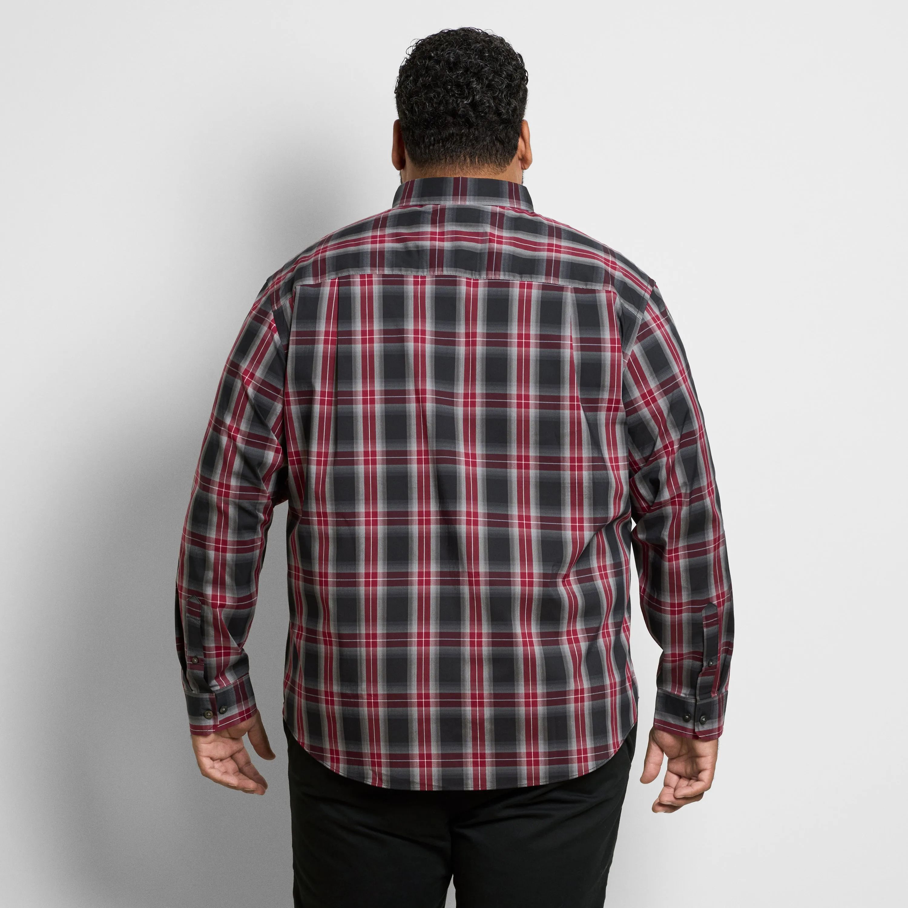 Cronbie Long Sleeve Shirt Everyday Defense Stain Shield Fave Plaid Print - Big & Tall sold by Van Heusen product image thumbnail 4
