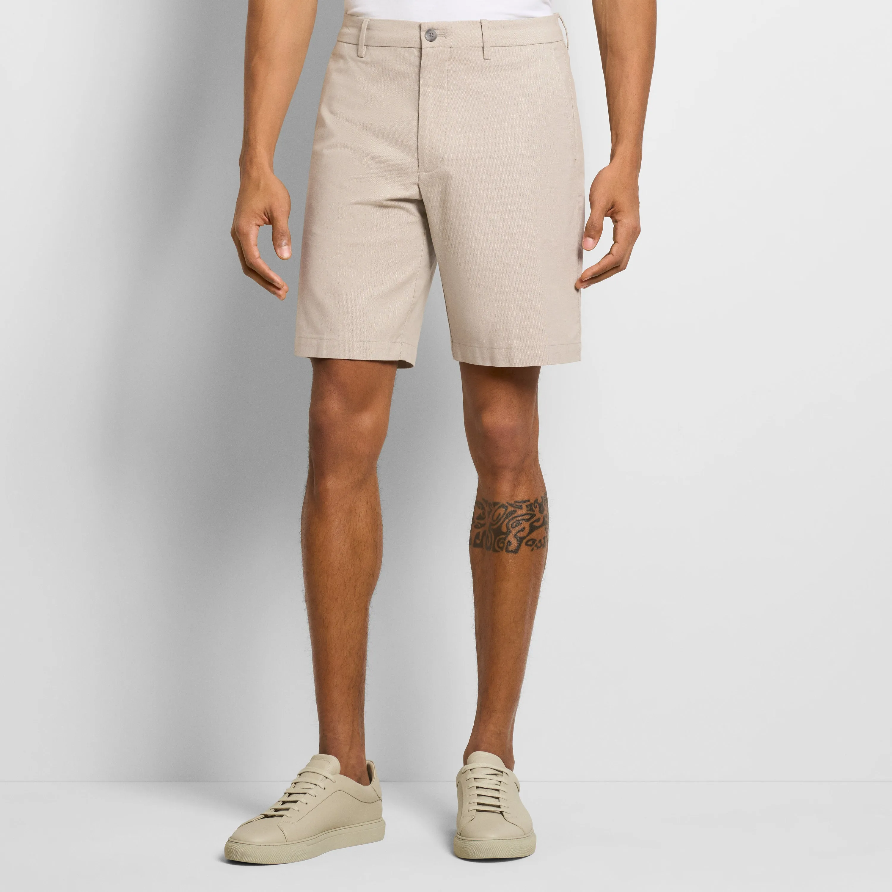 Essential Cotton Texture Stretch Short - Straight Fit sold by Van Heusen