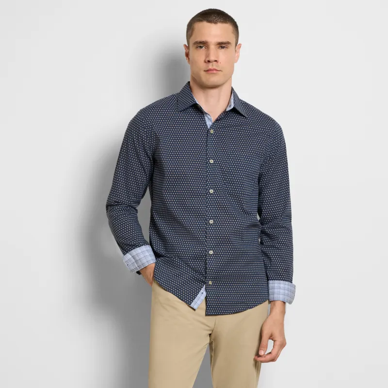 Originals Dot Print Long Sleeve Shirt - Slim Fit sold by Van Heusen