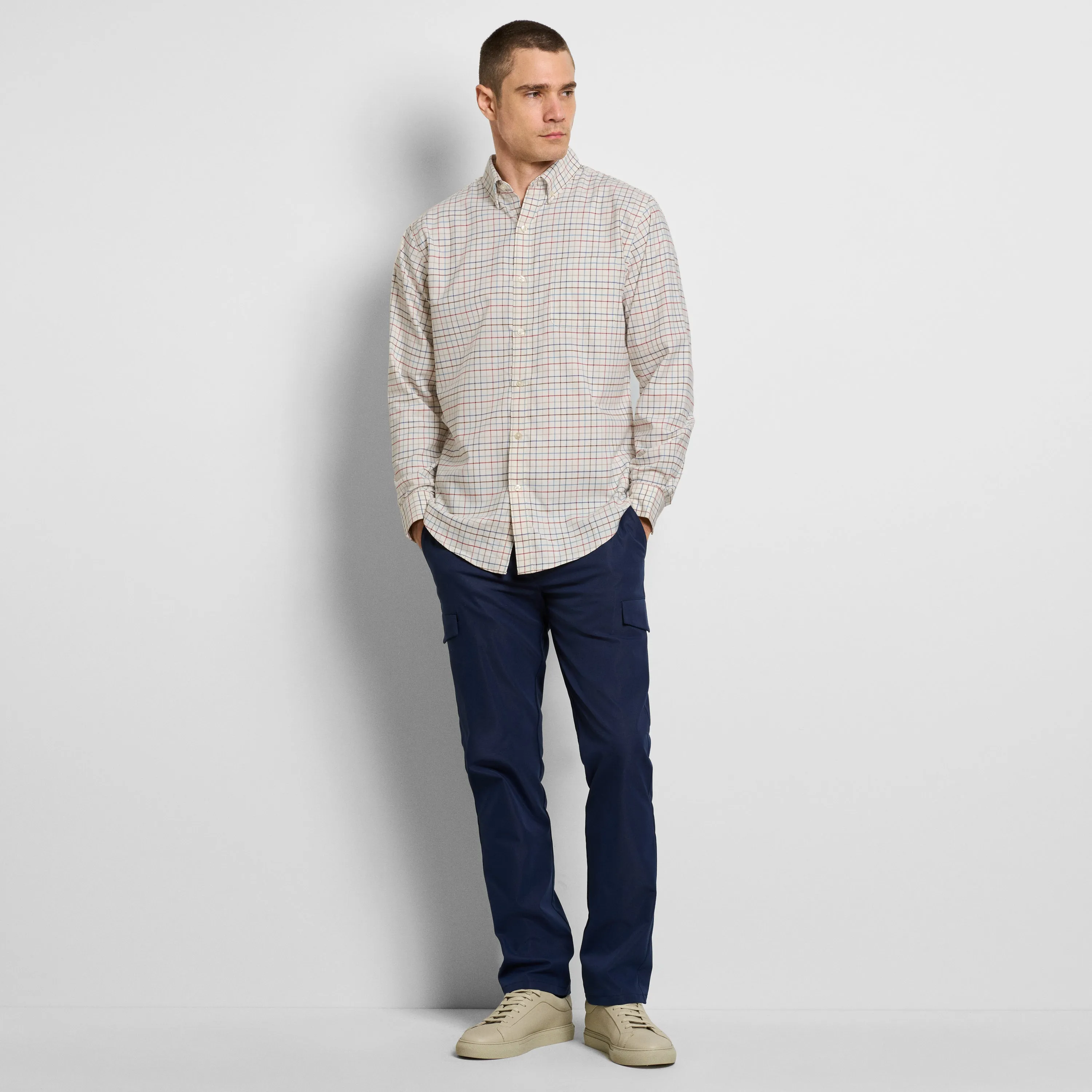 Regular Fit Weekend Tattersall Long Sleeve Shirt sold by Van Heusen product image thumbnail 2