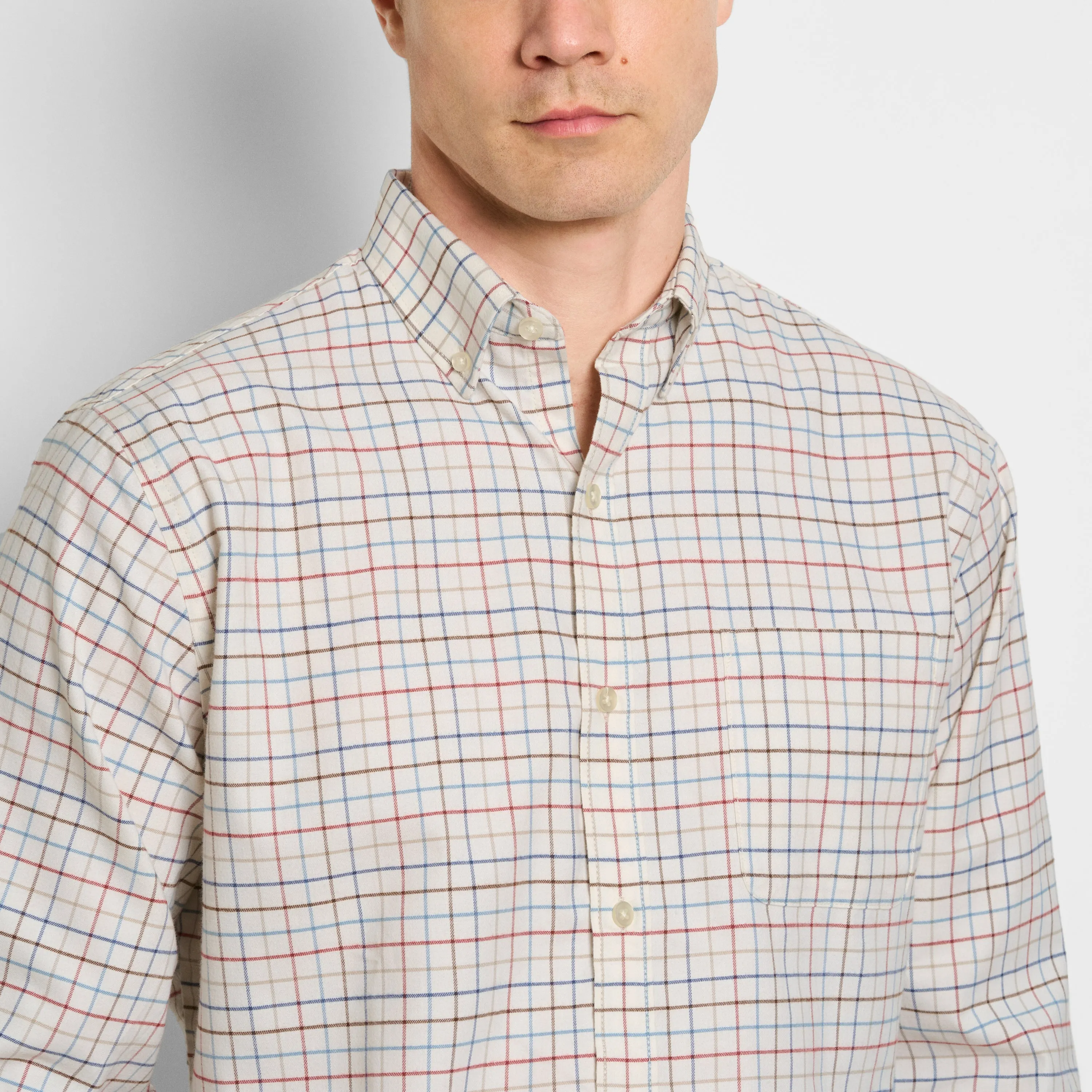 Regular Fit Weekend Tattersall Long Sleeve Shirt sold by Van Heusen product image thumbnail 3
