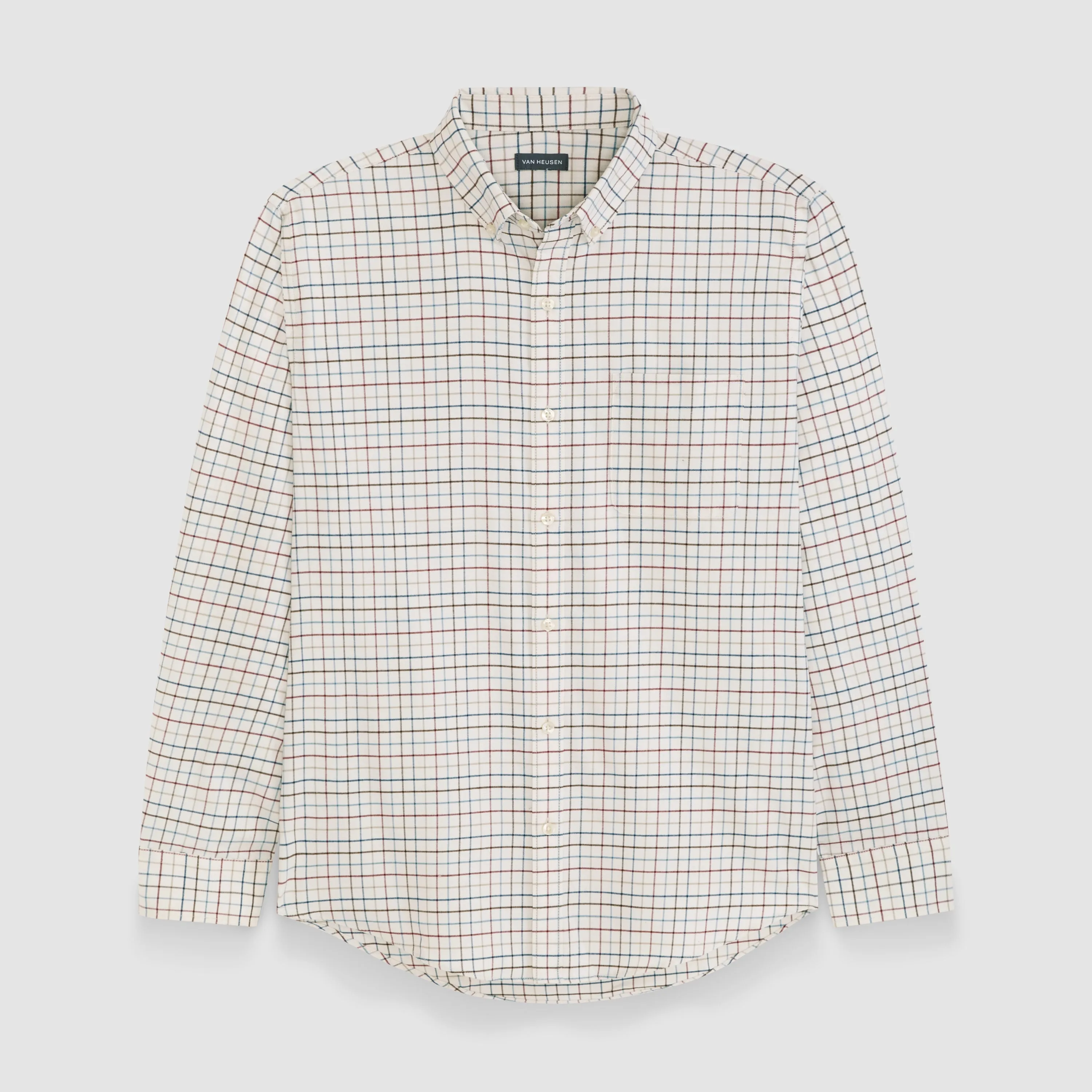 Regular Fit Weekend Tattersall Long Sleeve Shirt sold by Van Heusen product image thumbnail 5