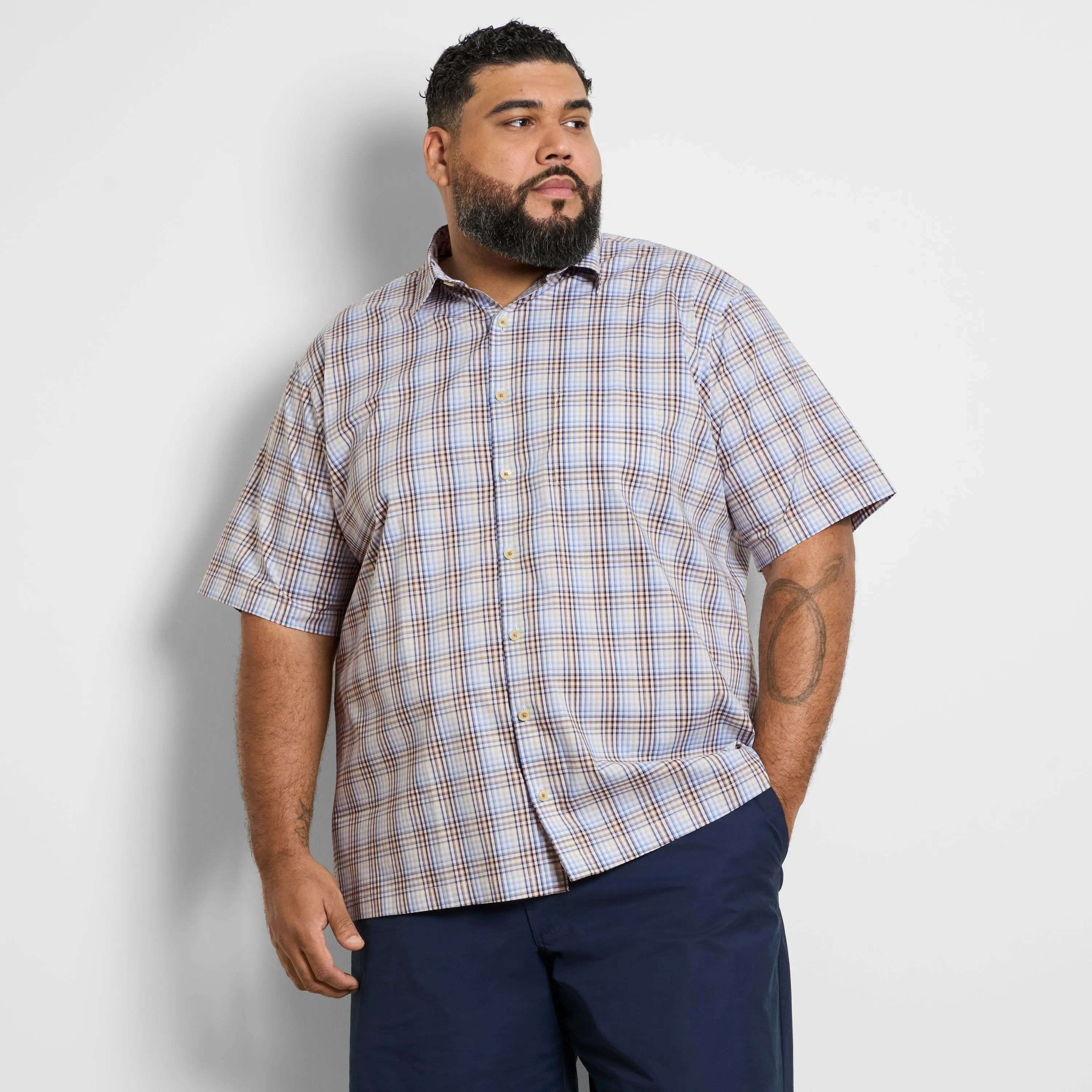 Big & Tall Originals Pattern Short Sleeve Shirt sold by Van Heusen