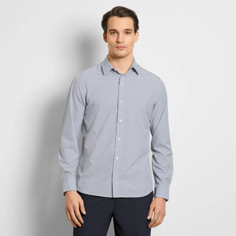 Performance All-Way Stretch Pattern Long Sleeve Shirt made by Van Heusen