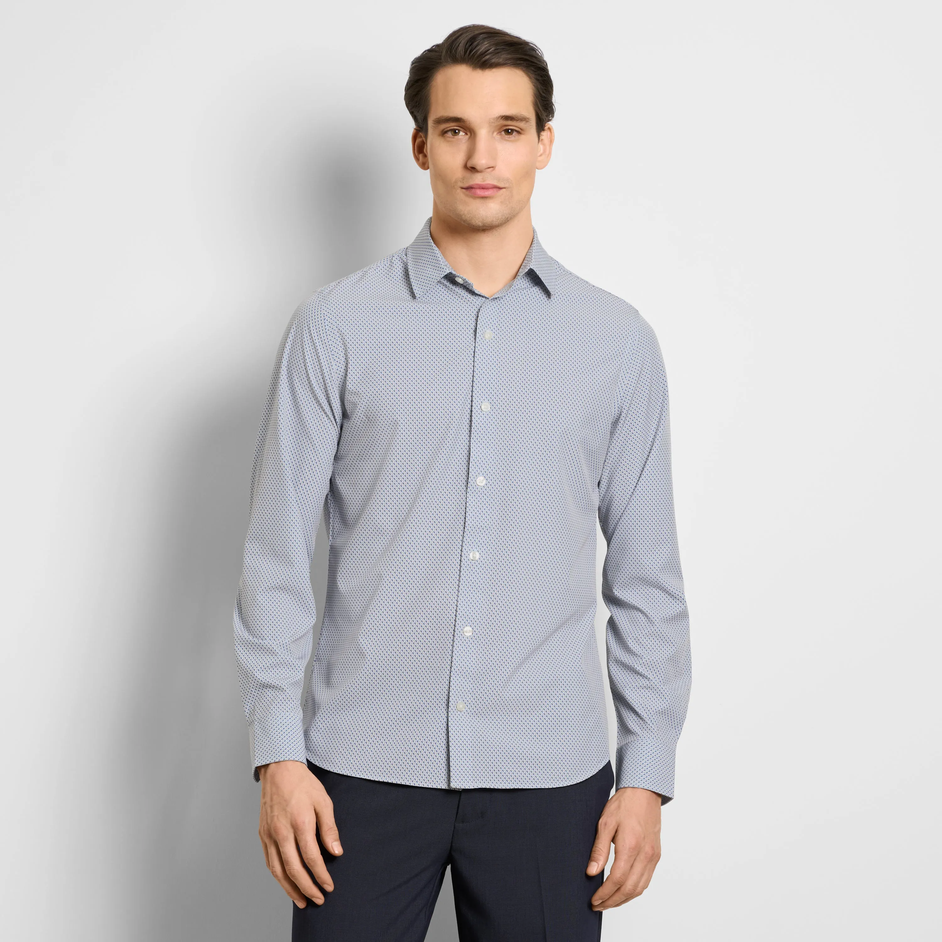 Performance All-Way Stretch Pattern Long Sleeve Shirt sold by Van Heusen