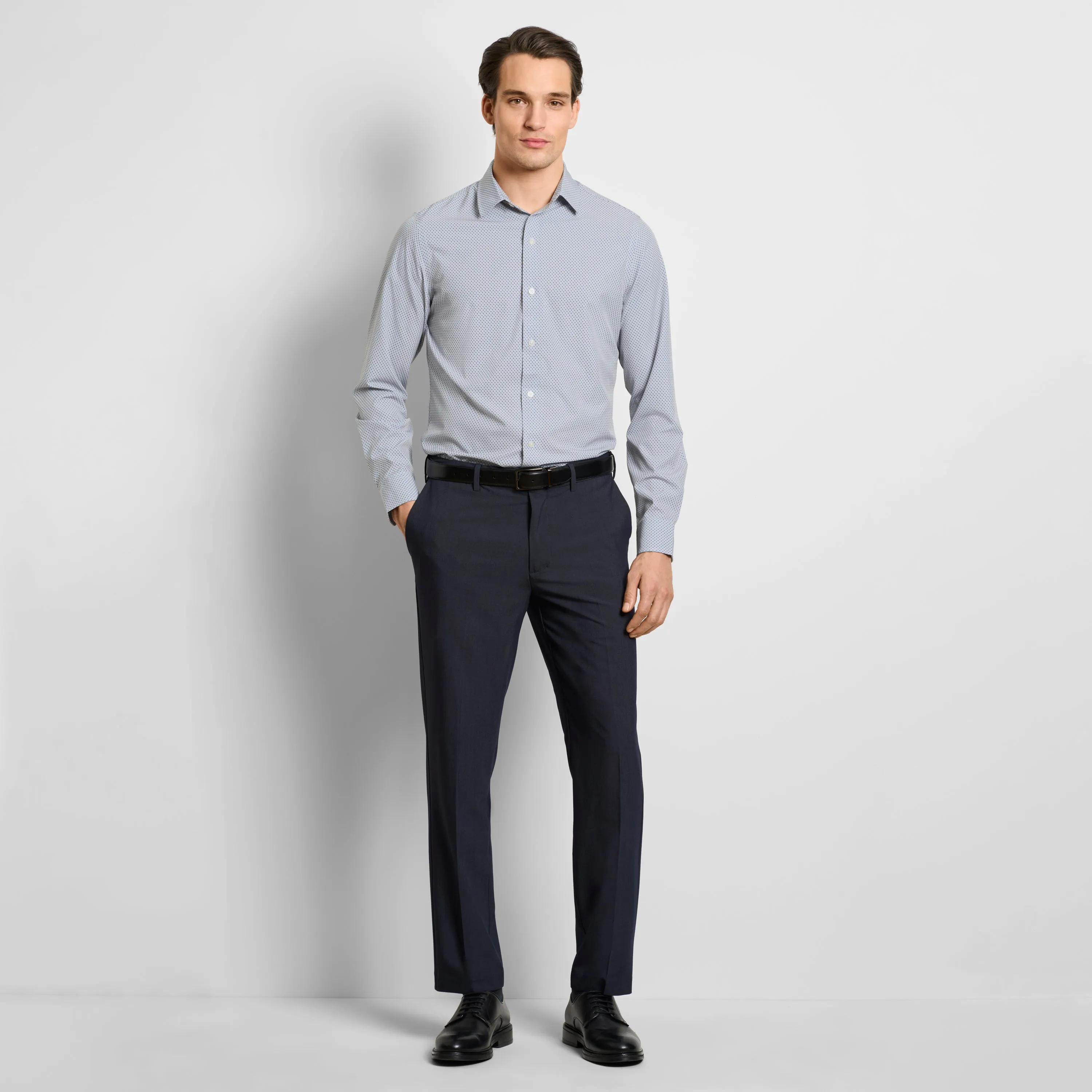 Performance All-Way Stretch Pattern Long Sleeve Shirt sold by Van Heusen product image thumbnail 2