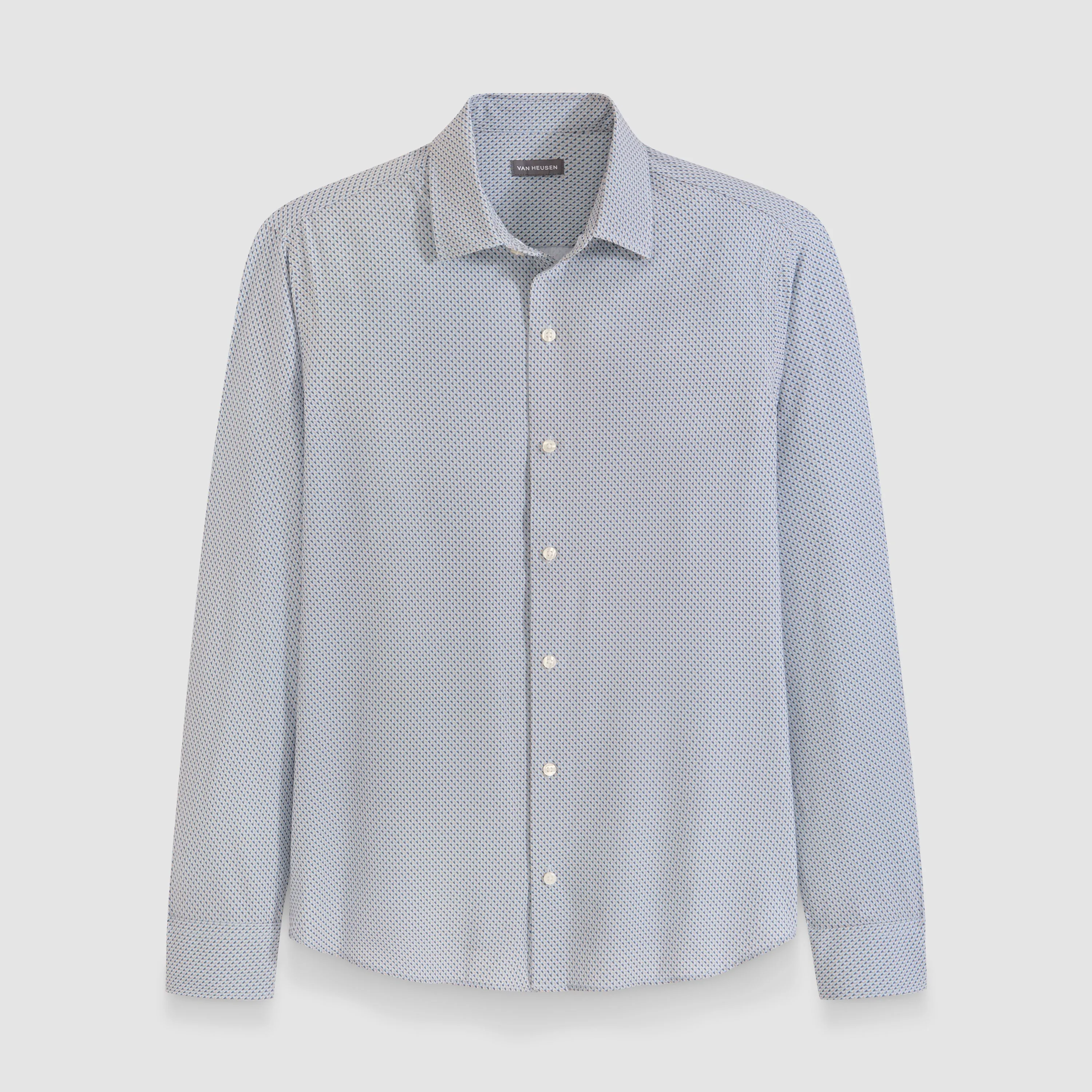Performance All-Way Stretch Pattern Long Sleeve Shirt sold by Van Heusen product image thumbnail 5