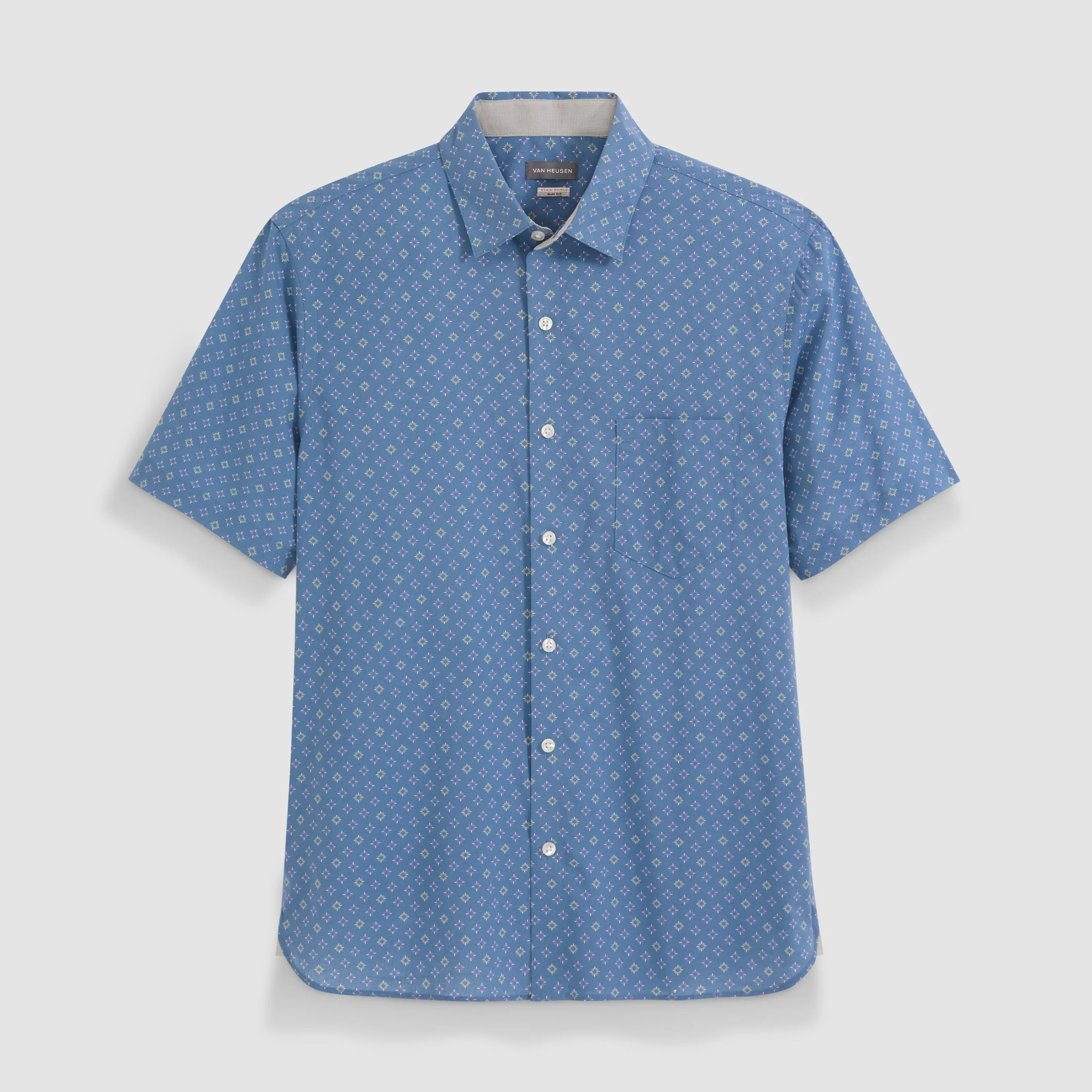 Everyday Defense Stain Shield Printed Short Sleeve Shirt sold by Van Heusen product image thumbnail 5