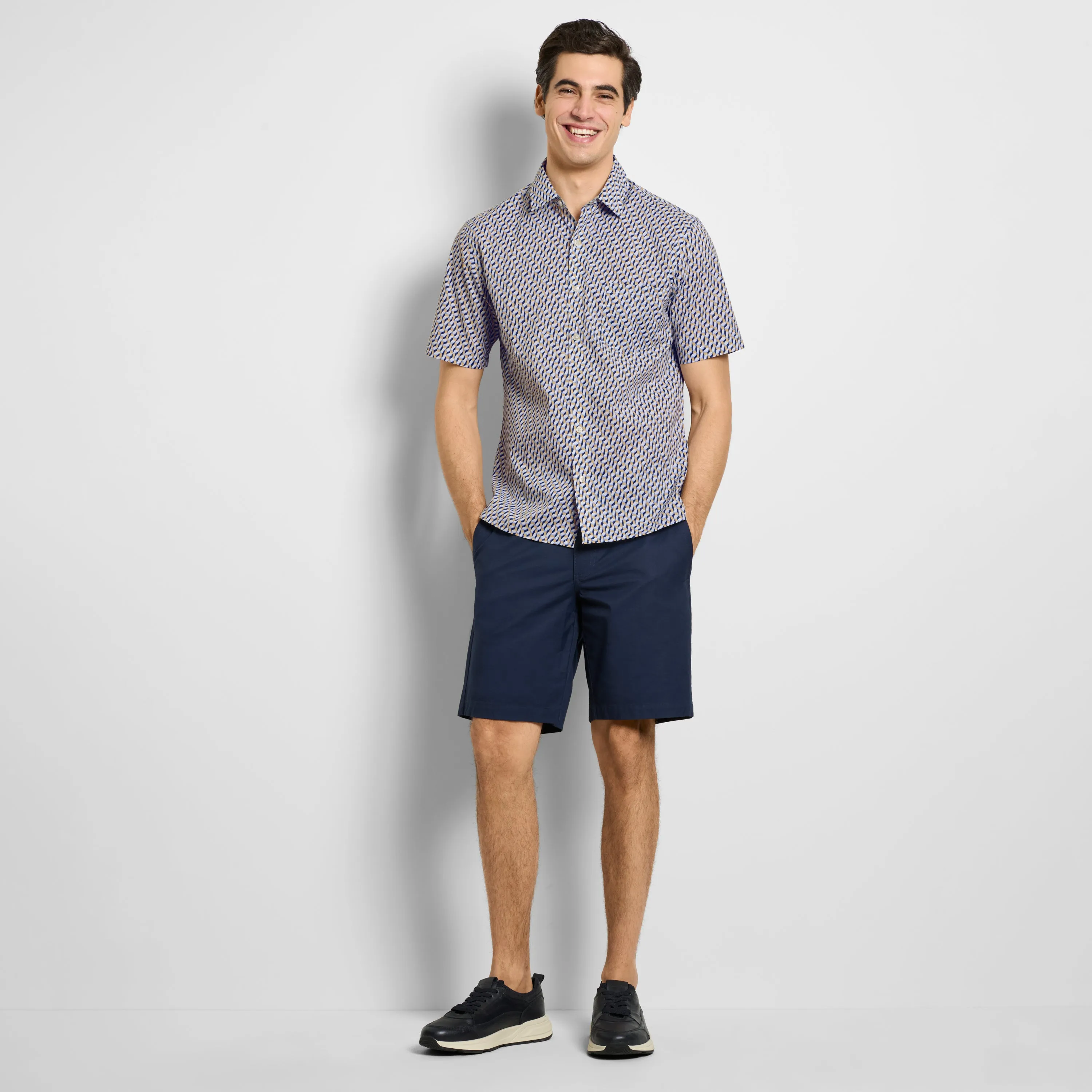 Everyday Defense Stain Shield Printed Short Sleeve Shirt sold by Van Heusen product image thumbnail 2