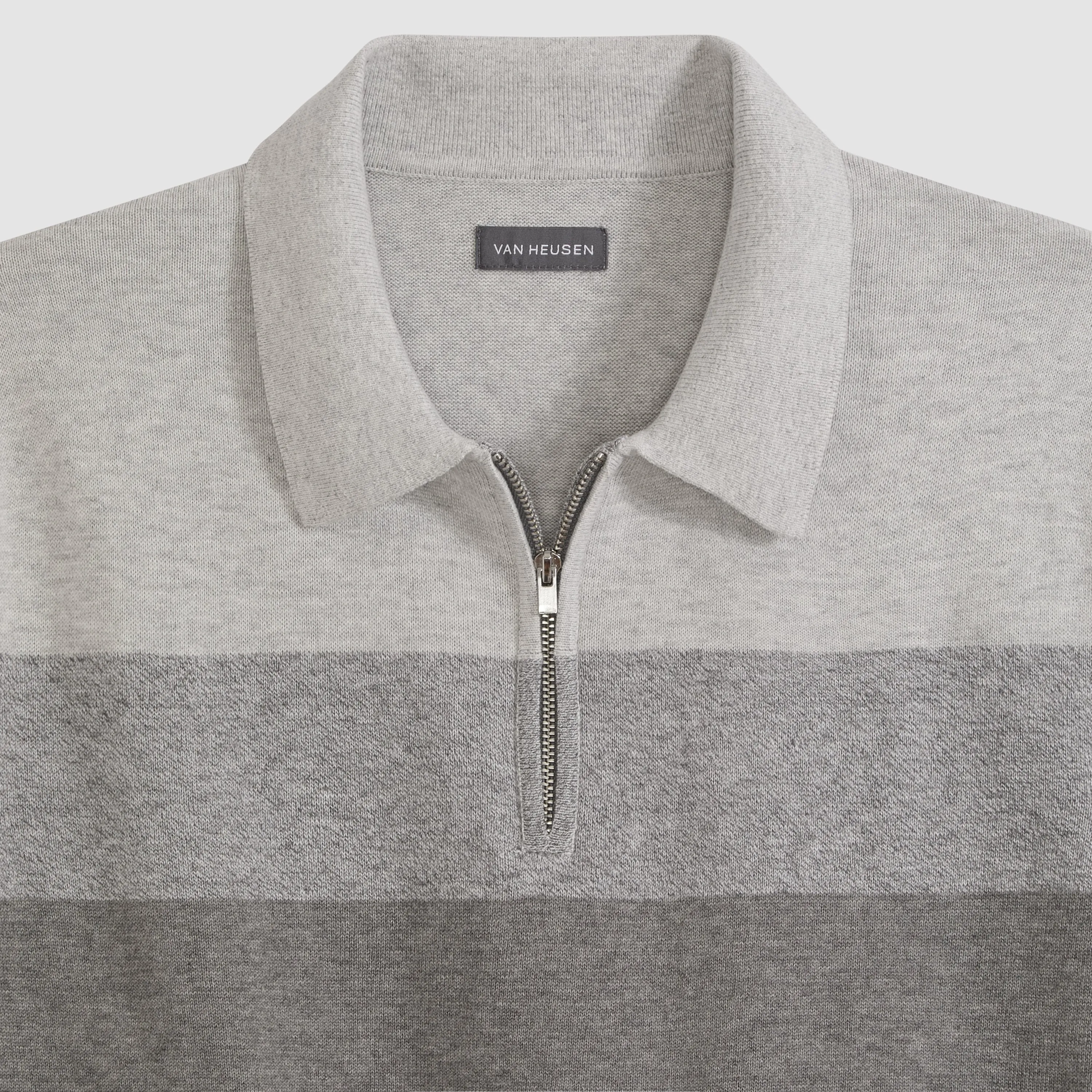 Temp Control Short Sleeve Sweater Zip Polo sold by Van Heusen product image thumbnail 4