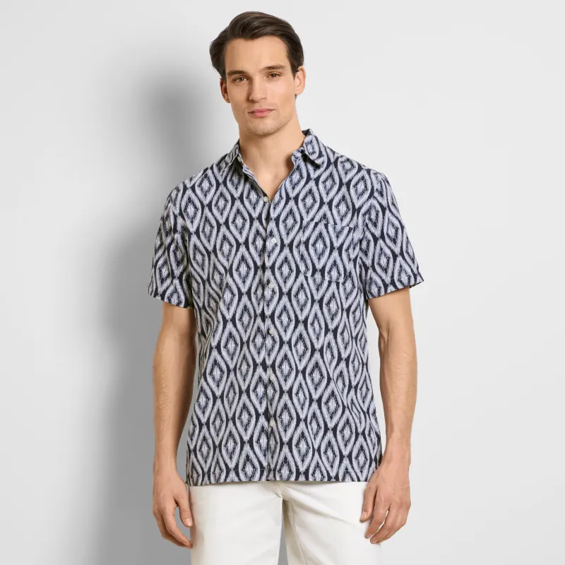 Weekend Printed Short Sleeve Camp Shirt sold by Van Heusen