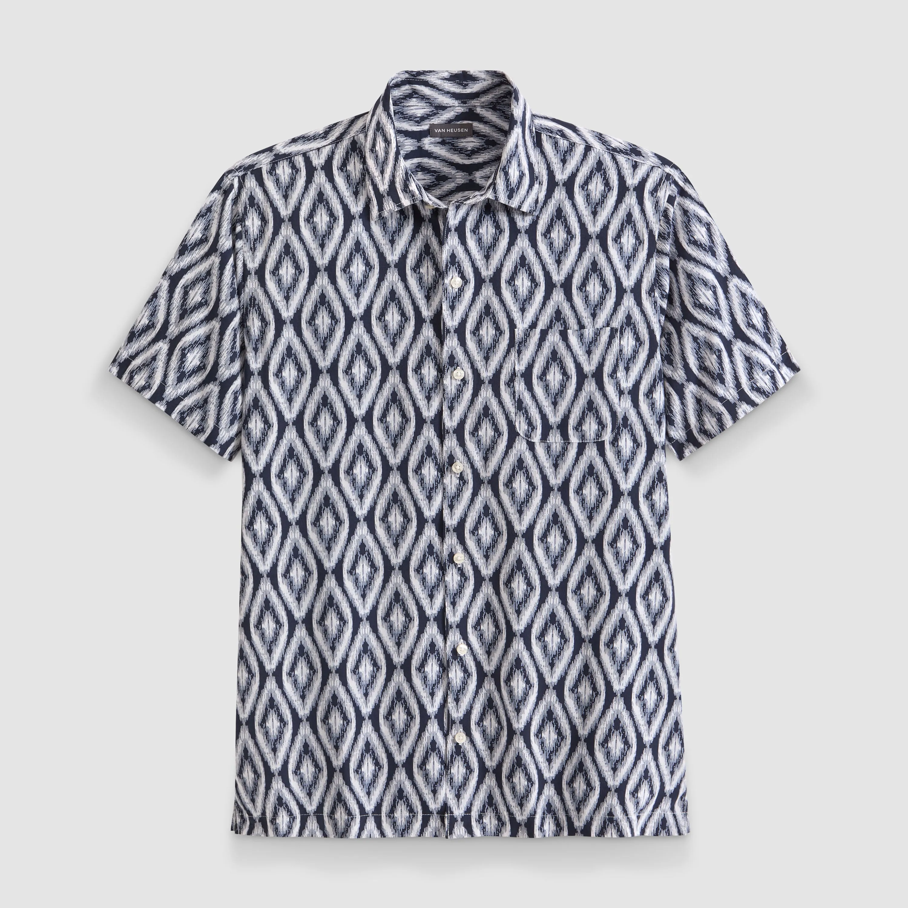 Weekend Printed Short Sleeve Camp Shirt sold by Van Heusen product image thumbnail 5