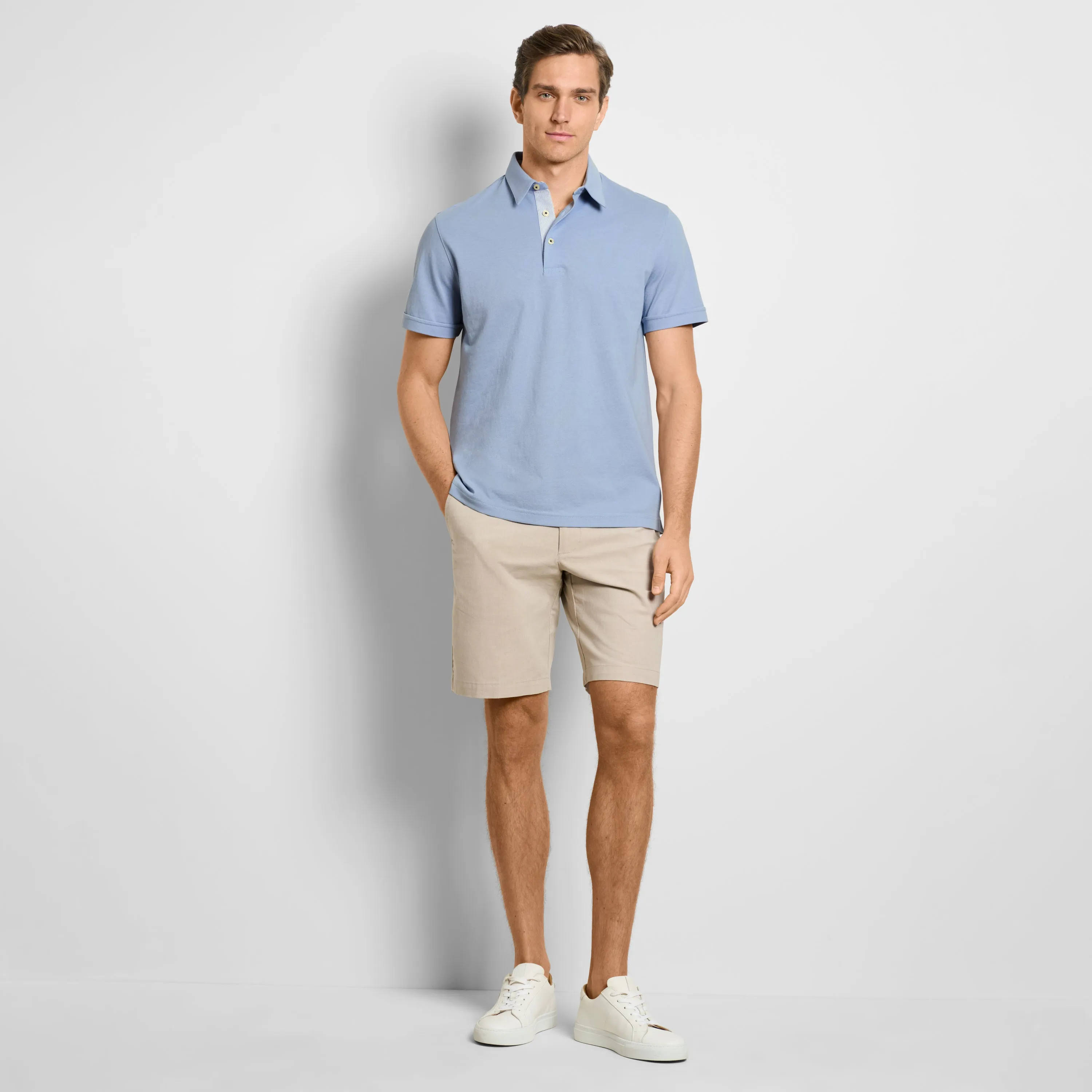 Originals Solid Short Sleeve Polo sold by Van Heusen product image thumbnail 2