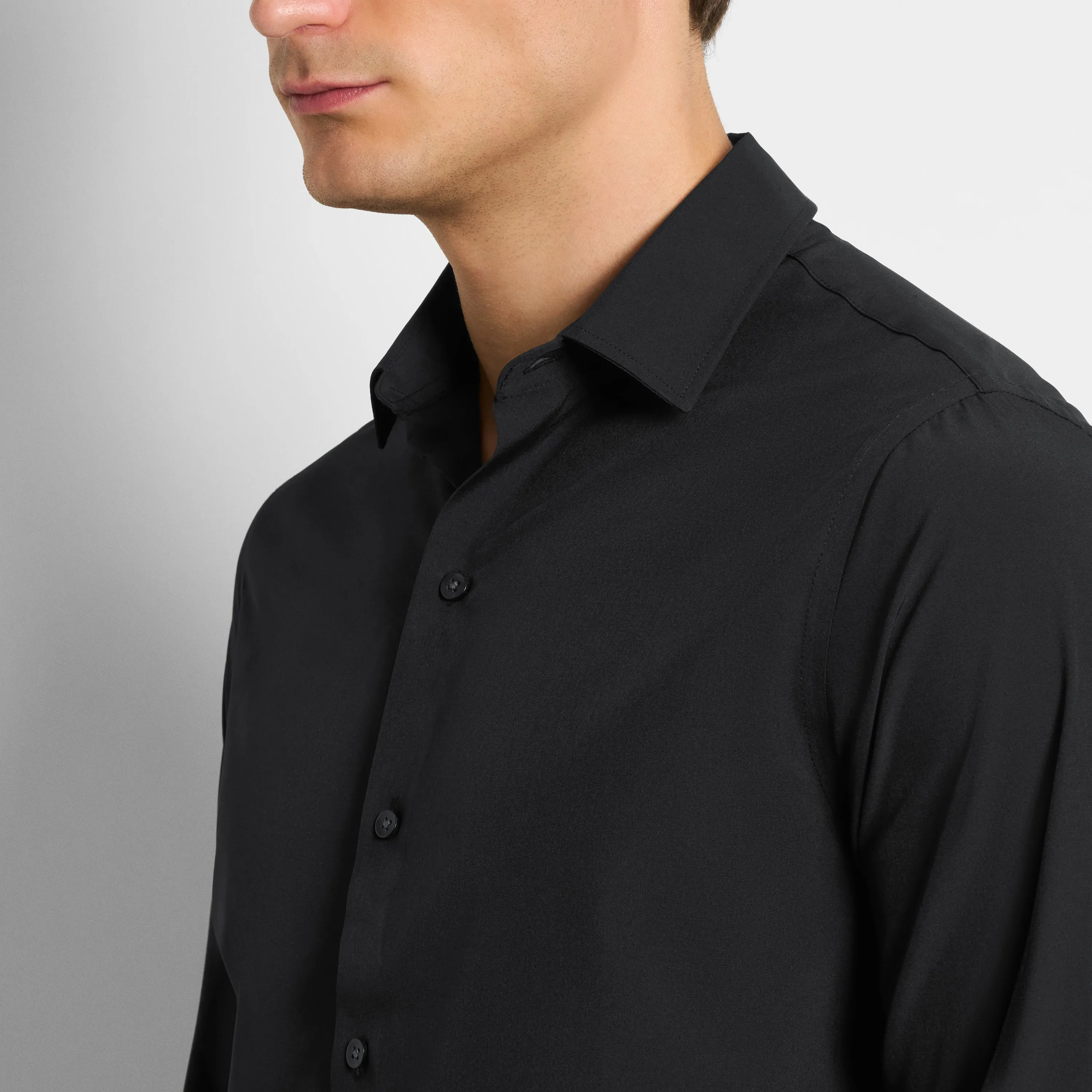 360 Comfort Long Sleeve Button Up Top Solid - Slim Fit sold by Van Heusen product image thumbnail 3
